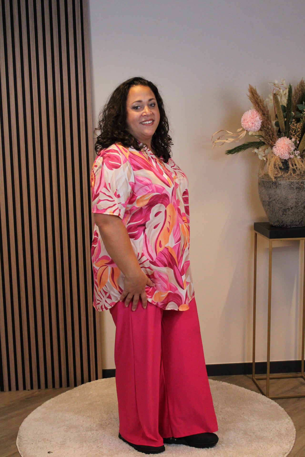 Lieke | Blouse korte mouw 48 t/m 52
