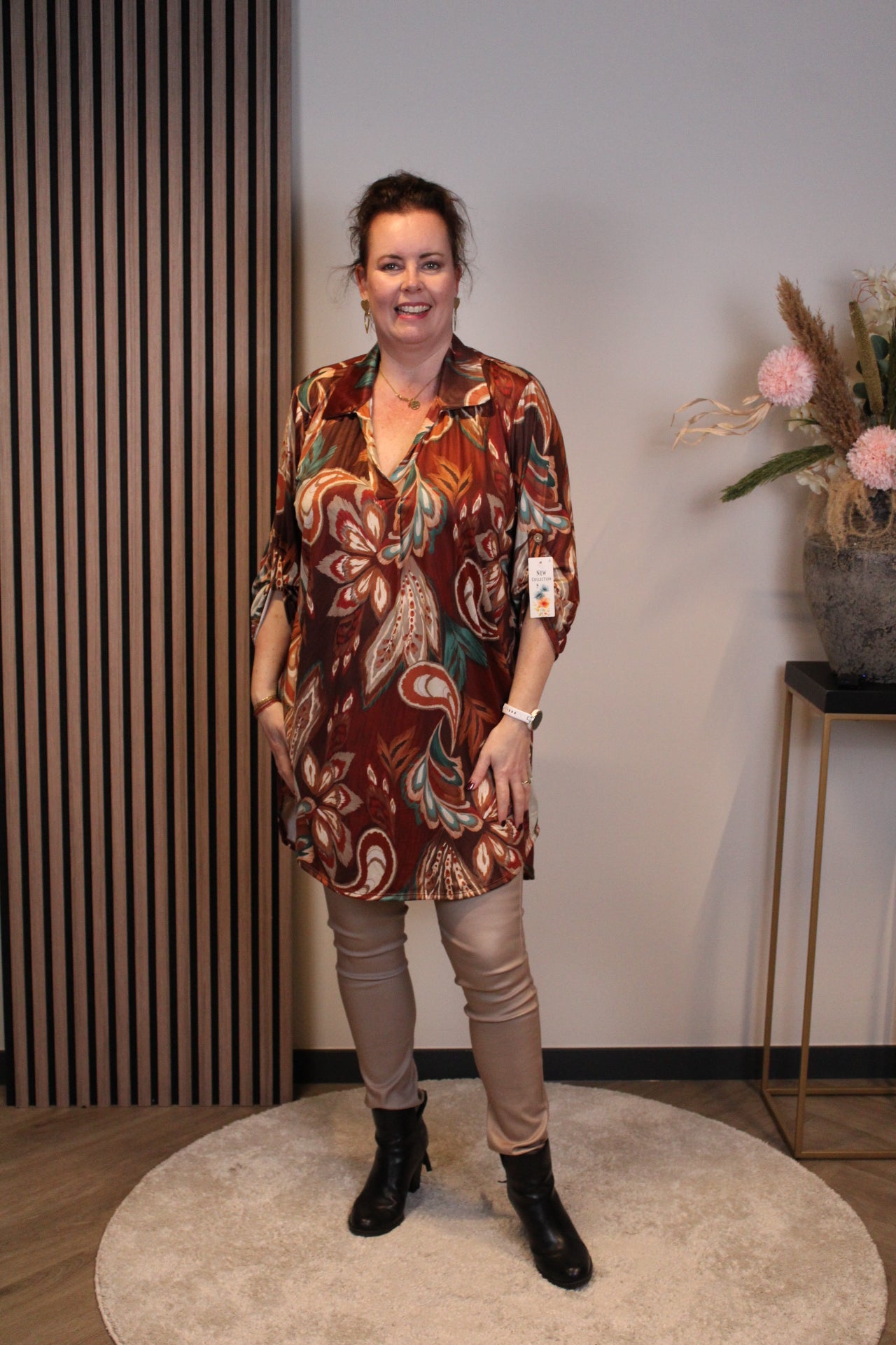 Floor | Tuniek roze met kraagje 48 t/m 52