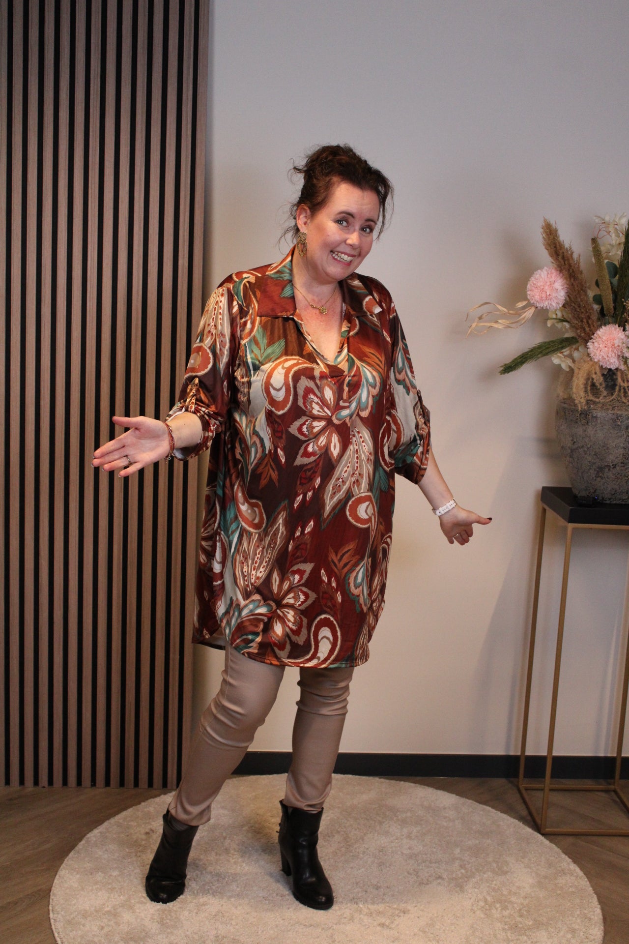 Floor | Tuniek roze met kraagje