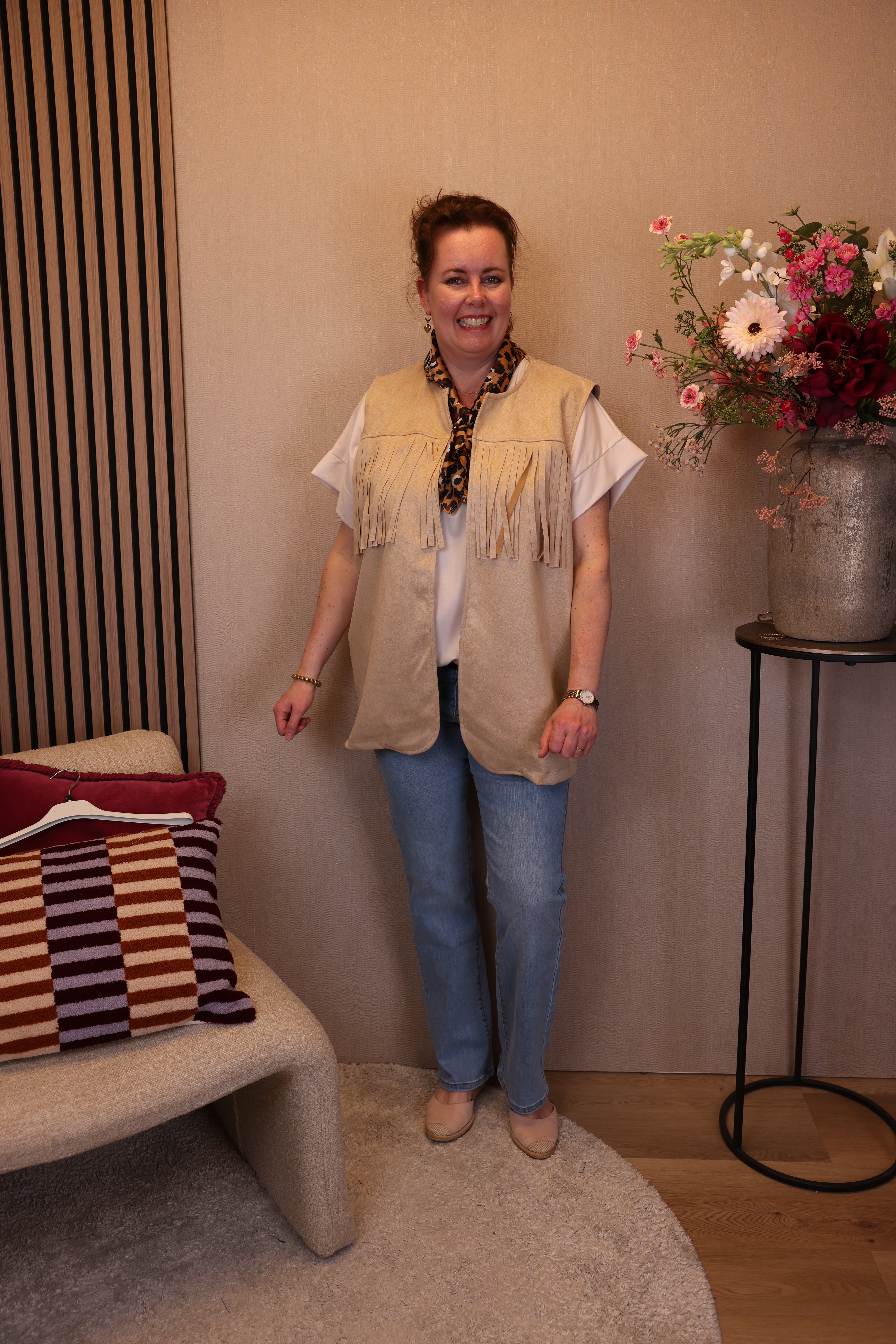 Franja | Gilet beige