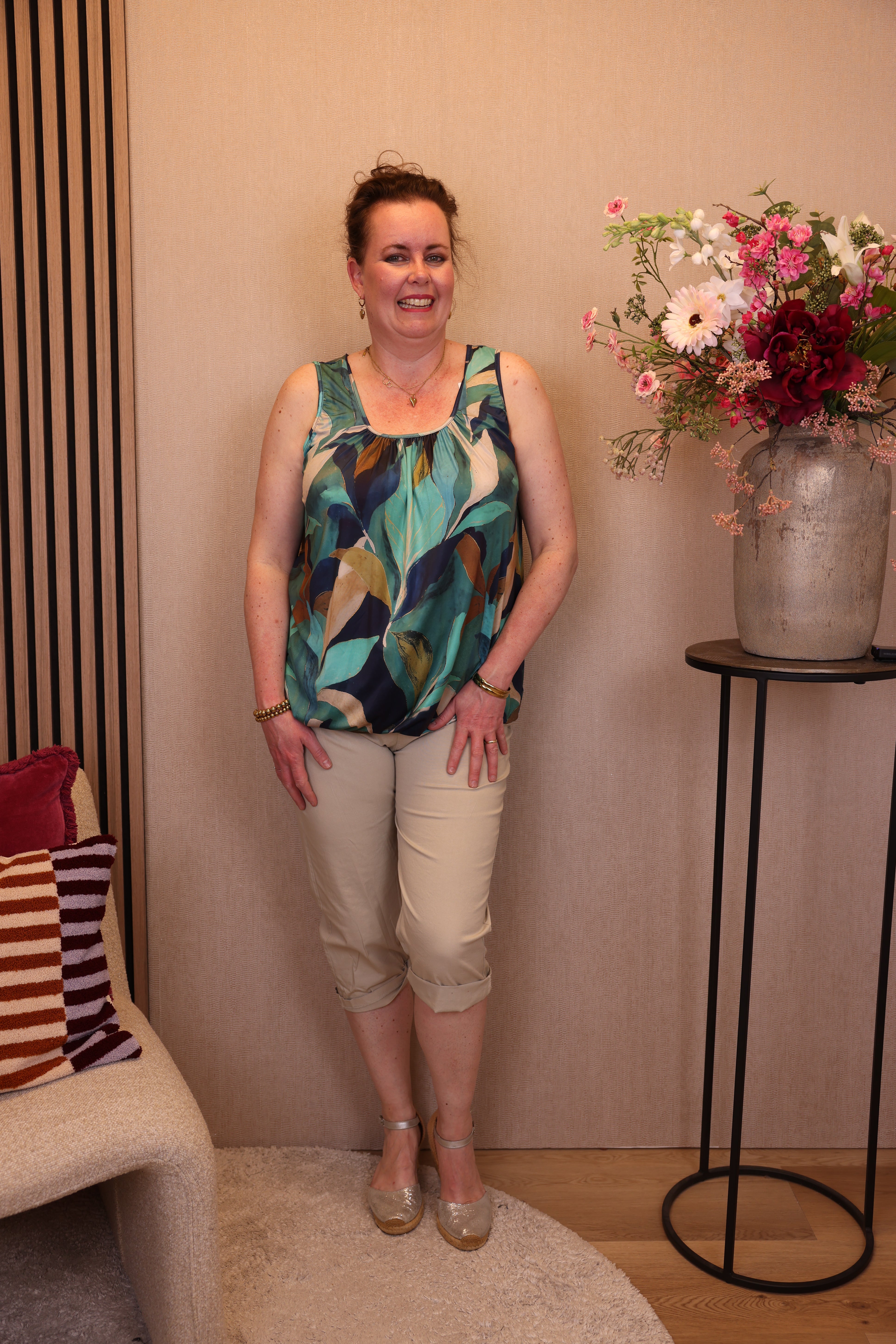 Fleur | Ballon top blauw