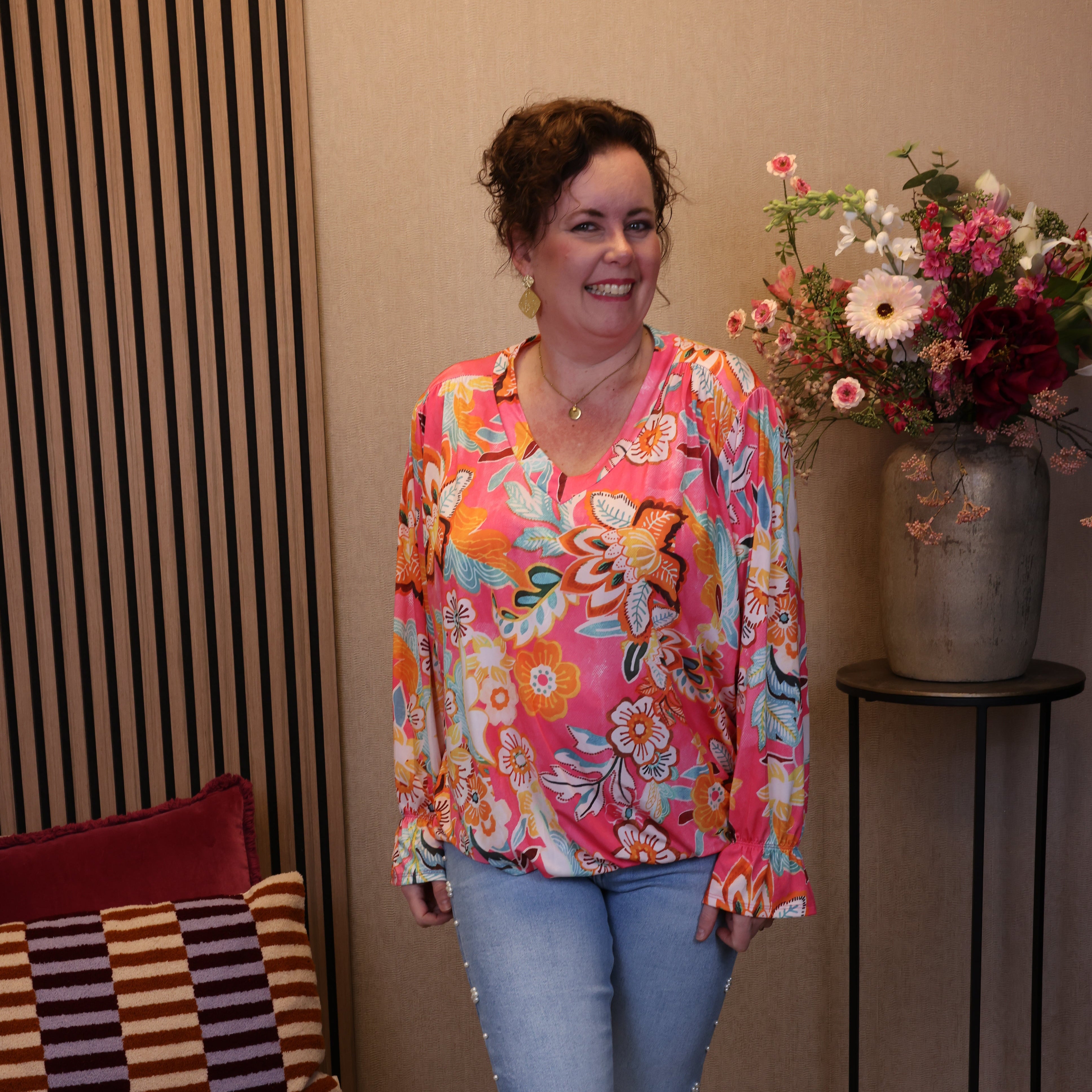 Nora | Ballon top roze