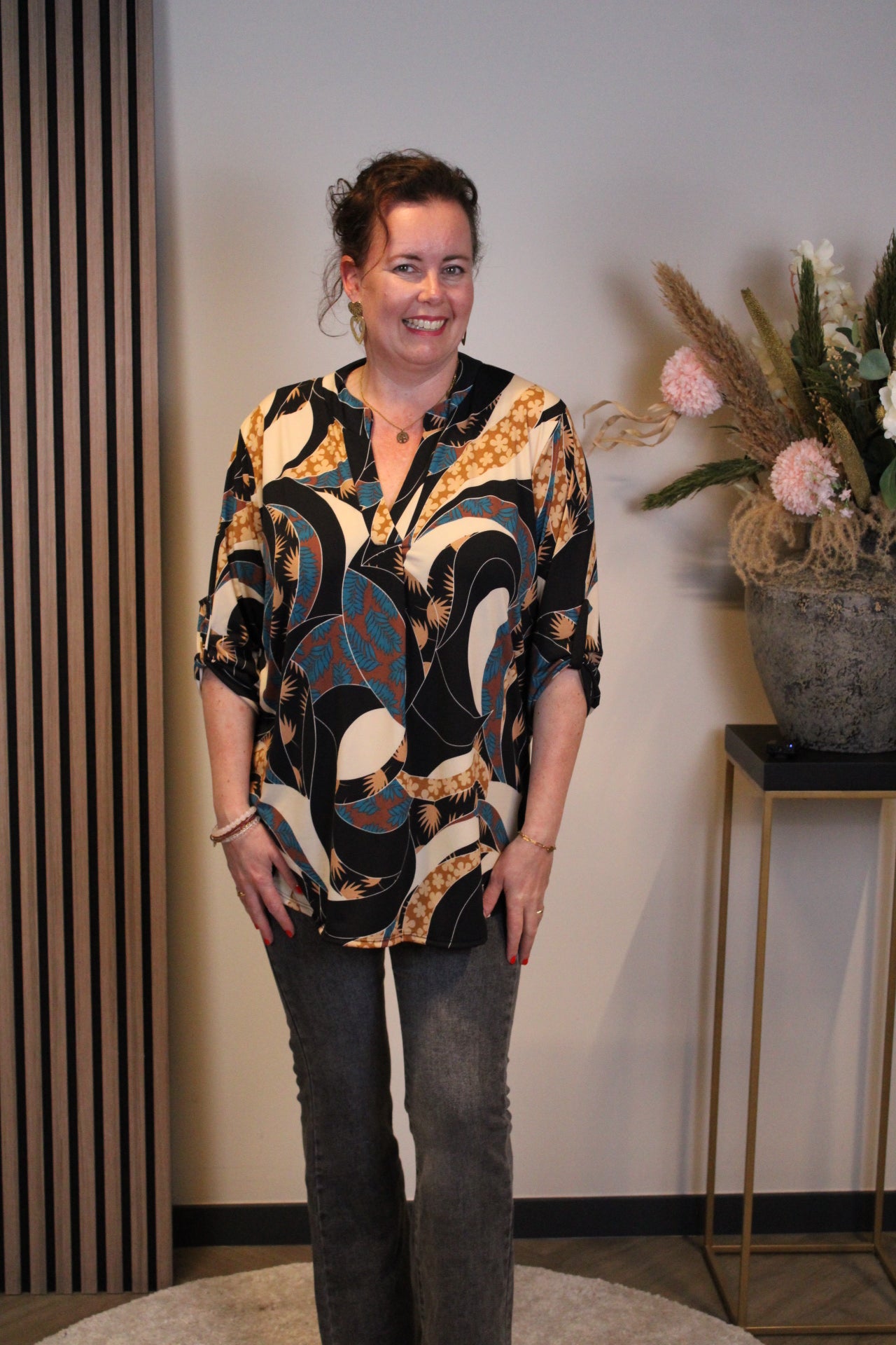 Brenda | Blouse lange mouw 38 t/m 48