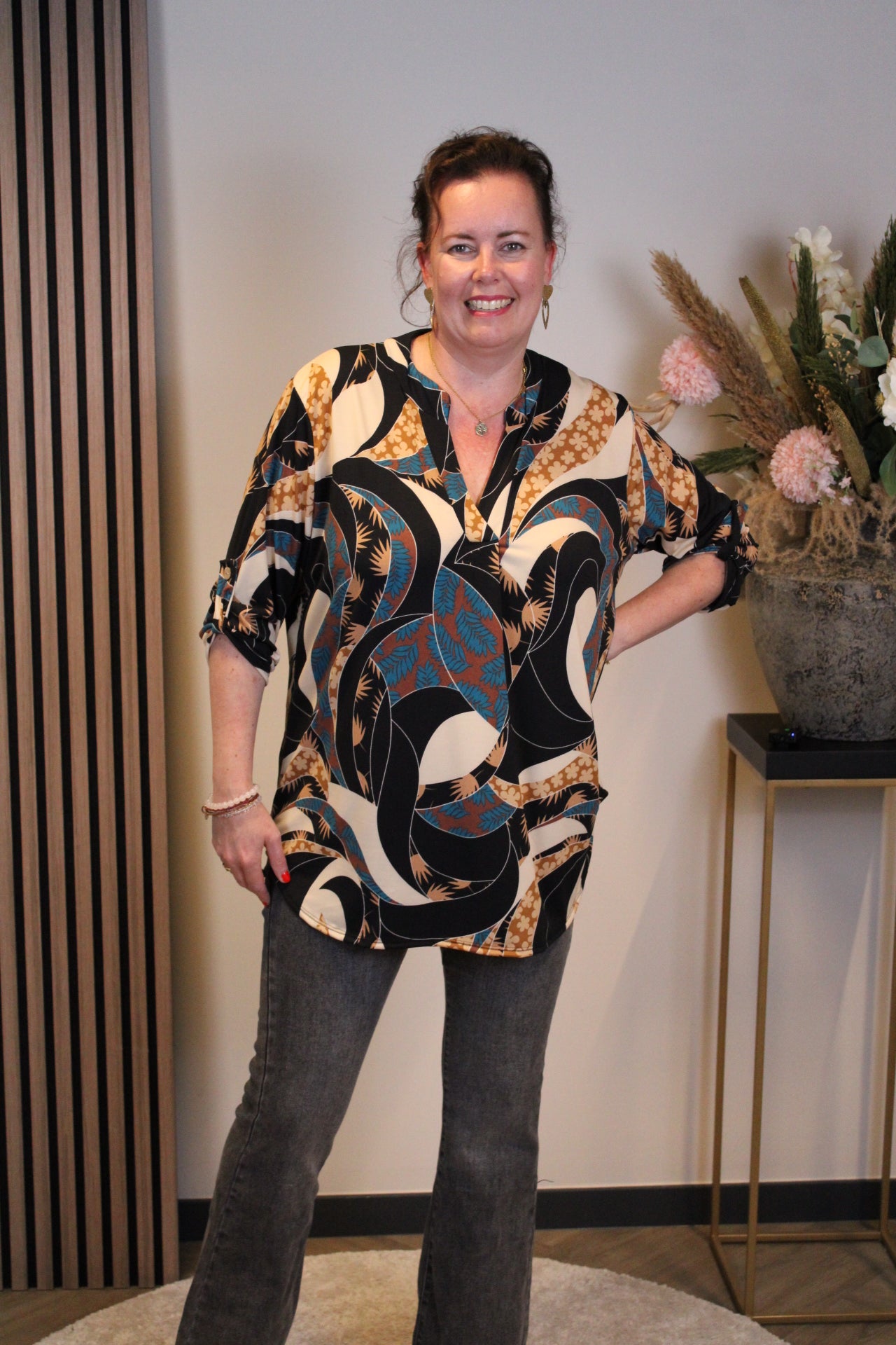 Brenda | Blouse lange mouw 38 t/m 48