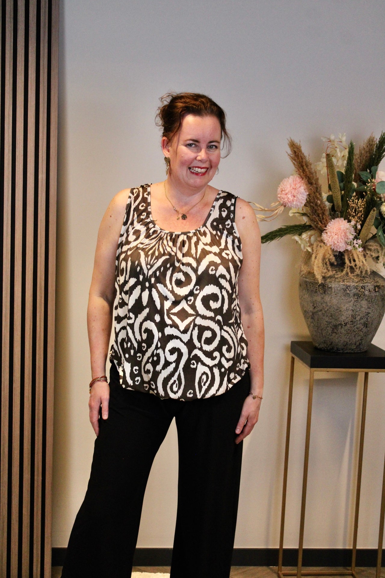 Ivonne | Ballon top zwart