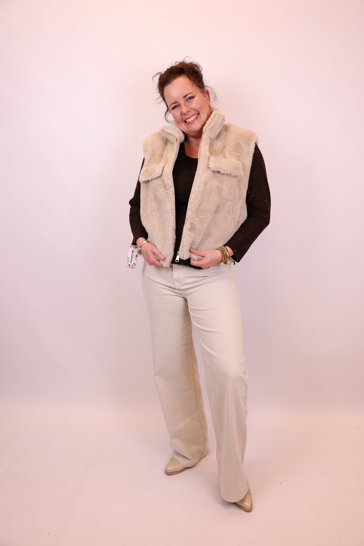 Fem | Gilet beige