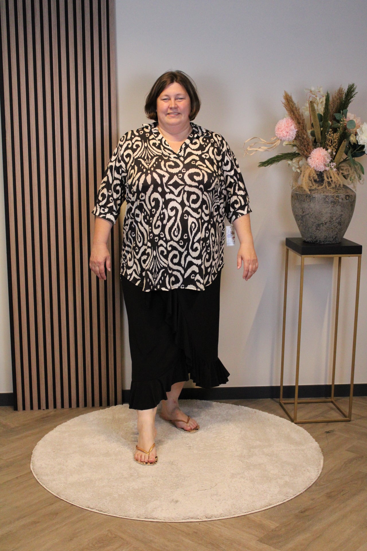 Veya | Blouse met kraagje  52 t/m 58
