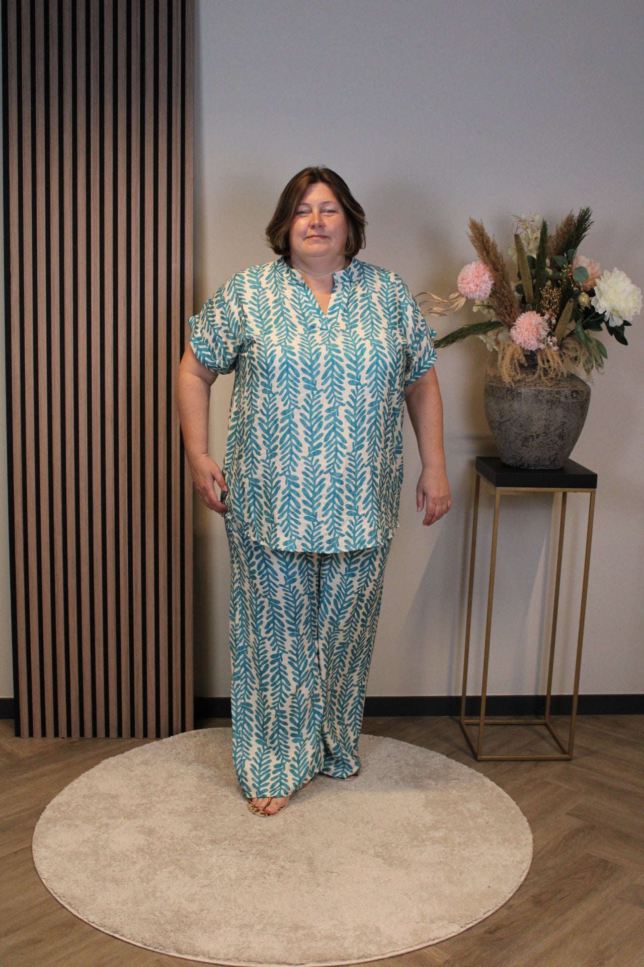 Wendy | Broek aqua viscose
