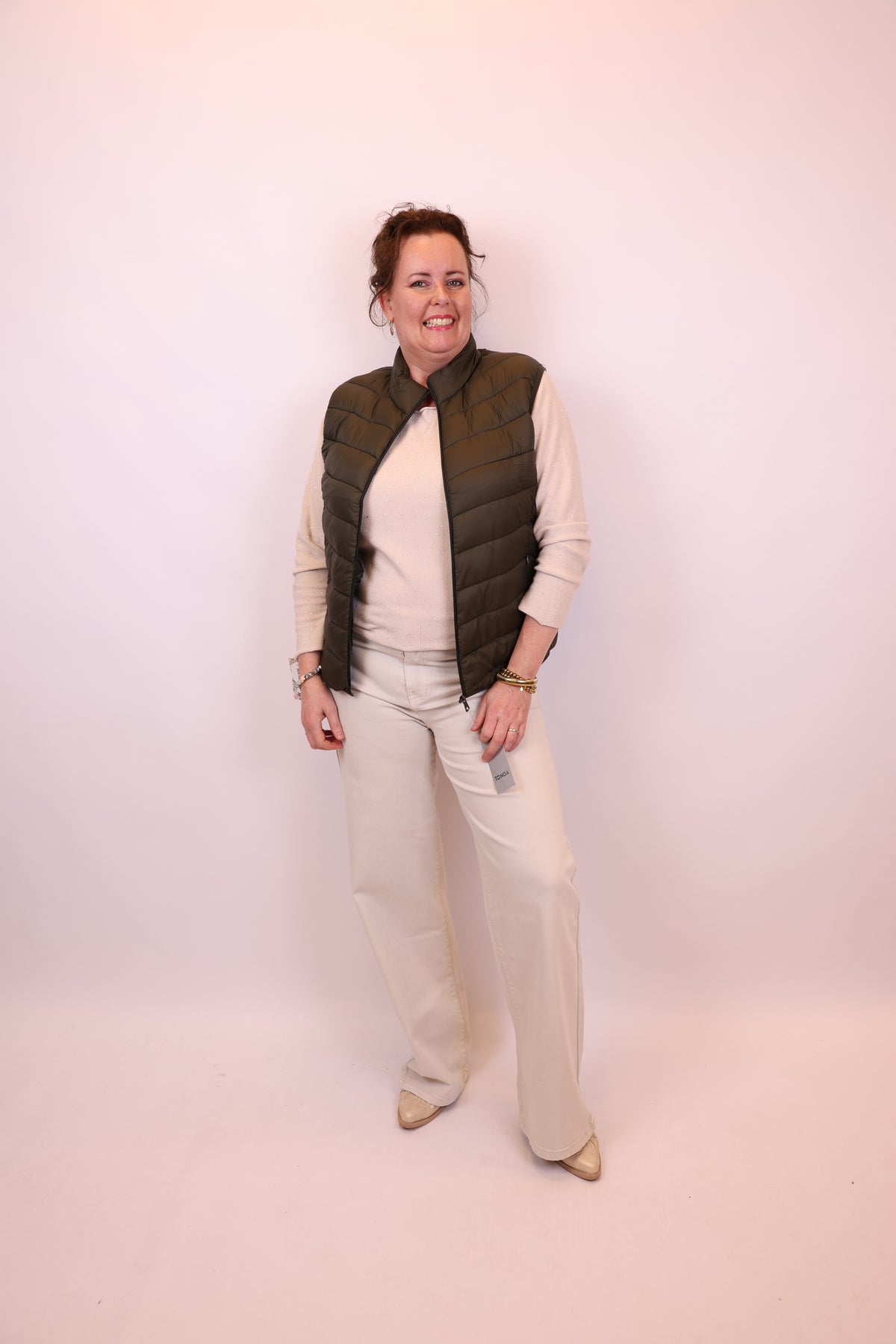 Genke | Bodywarmer groen