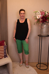 Anouk | Stretch capri broek appel groen