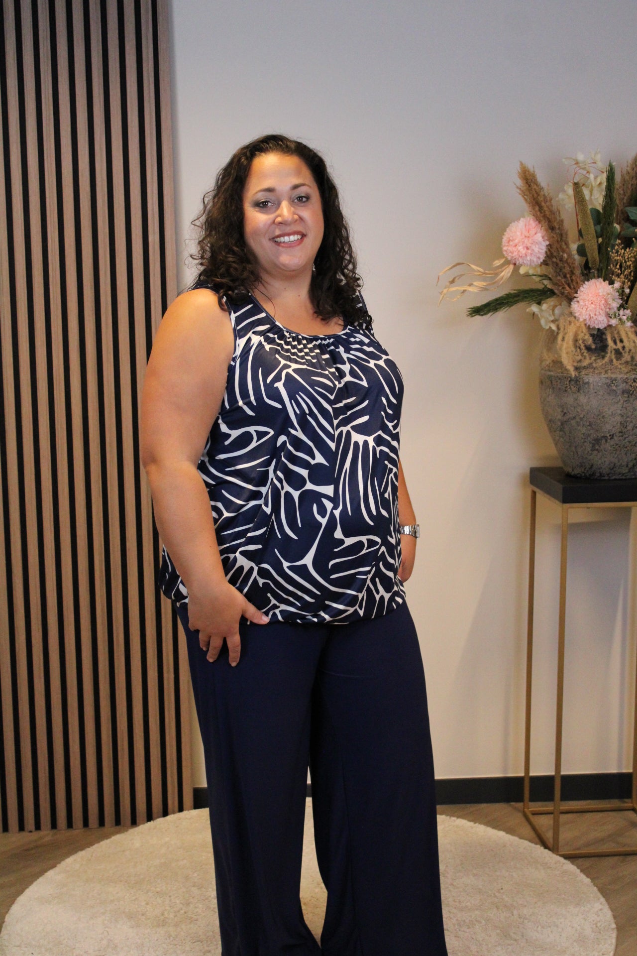 Hailey | Top blauw 48 t/m 52