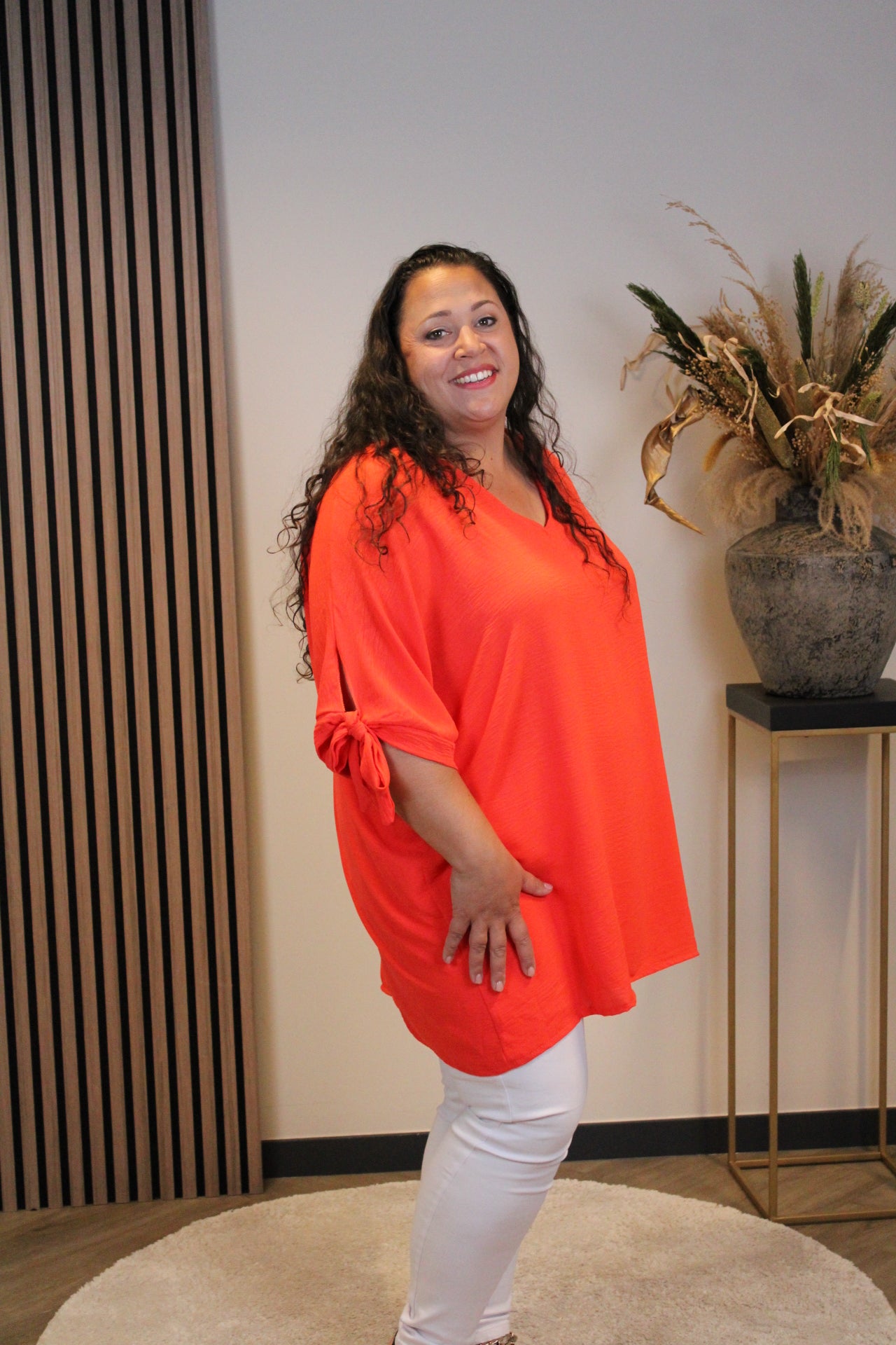 Virella | Blouse koraal 48 t/m 52