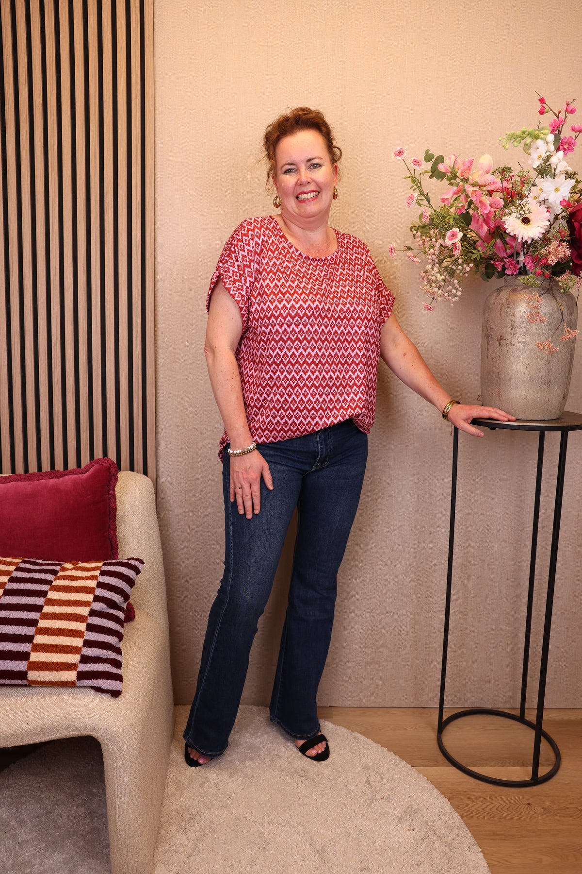 Judy blauw | Flared Jeans 38 - 48