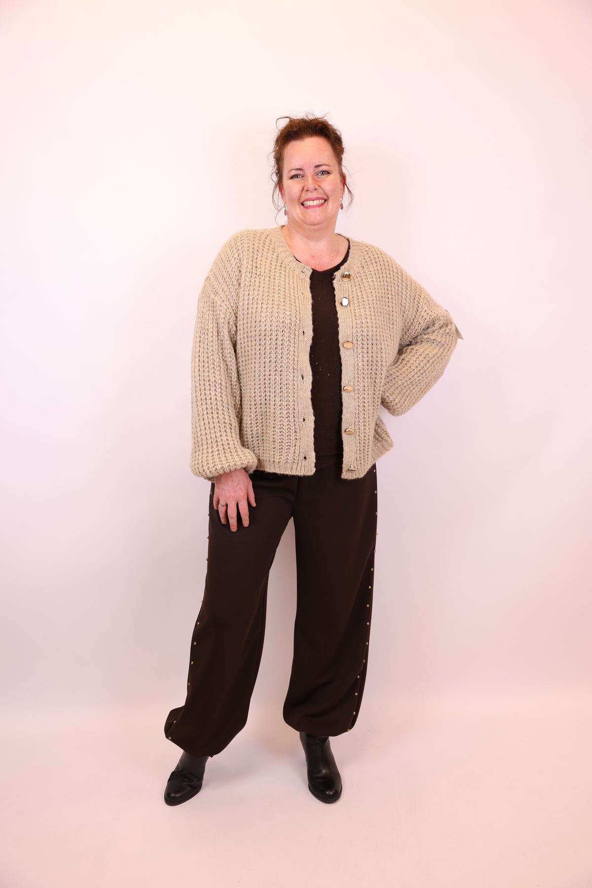 Cindy | Vest taupe