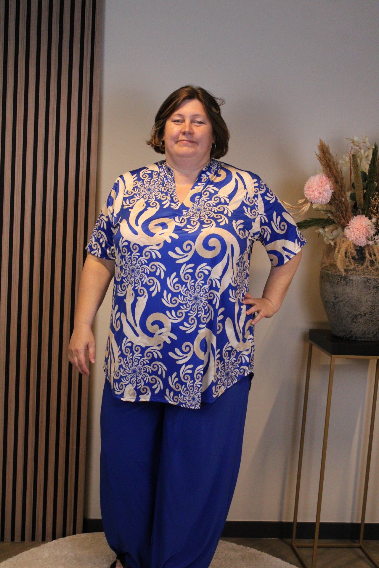 Clarisse | Blouse korte mouw 52 t/m 58