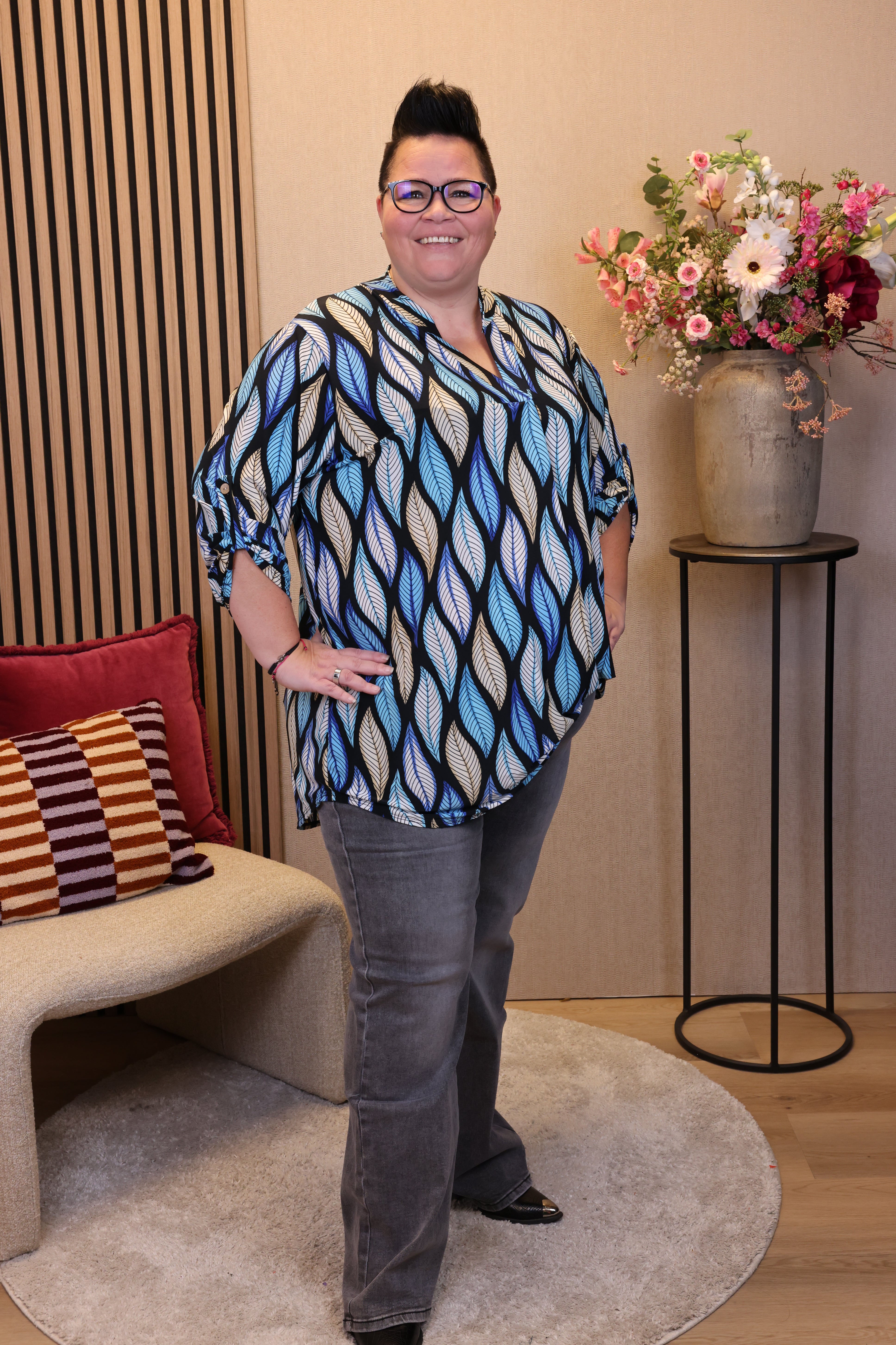 Pleun | Blouse blauw