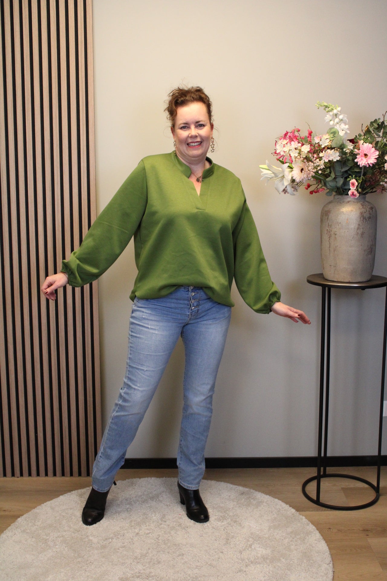 Mae | trui appel groen 46 t/m 50