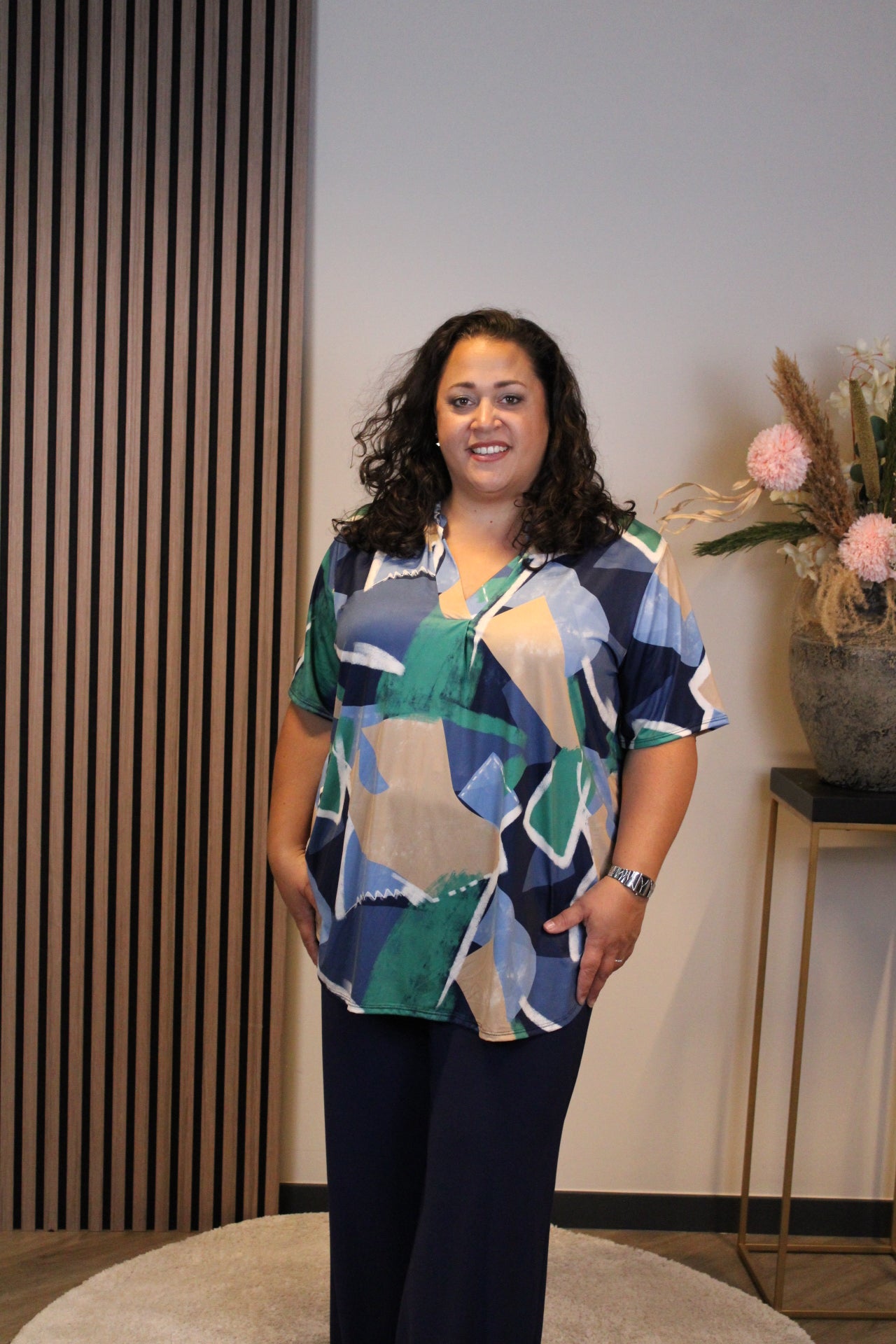 Gabriëlle | Blouse korte mouw 48 t/m 52