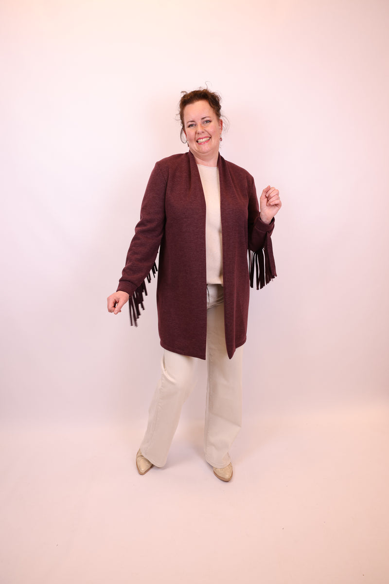 Evi | Vest bordeaux