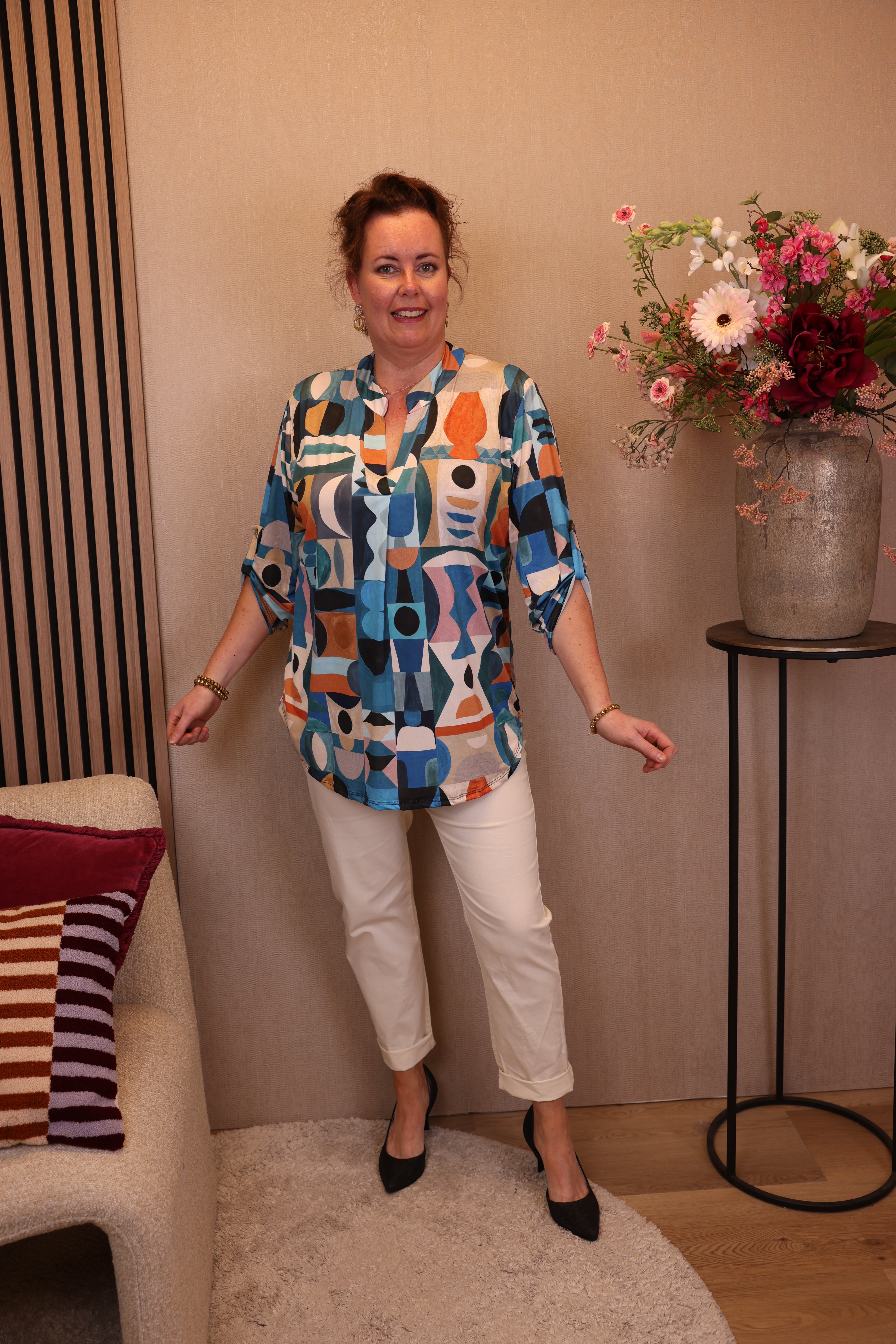 Daniek | Blouse aqua