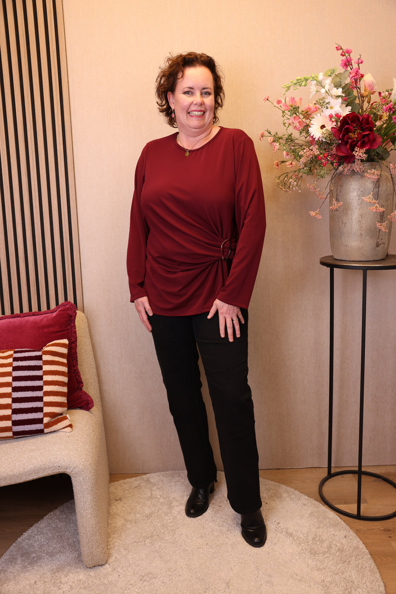 Nikki | Top bordeaux