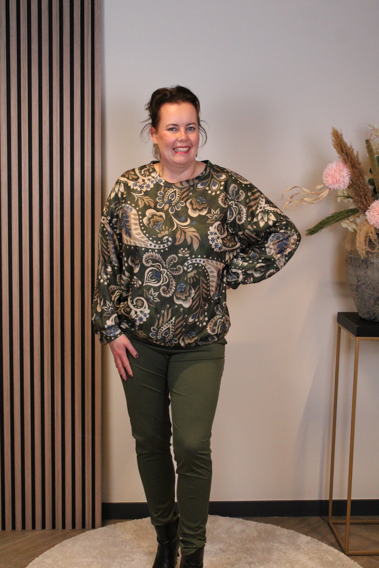 Cato | trui groen 46 t/m 50