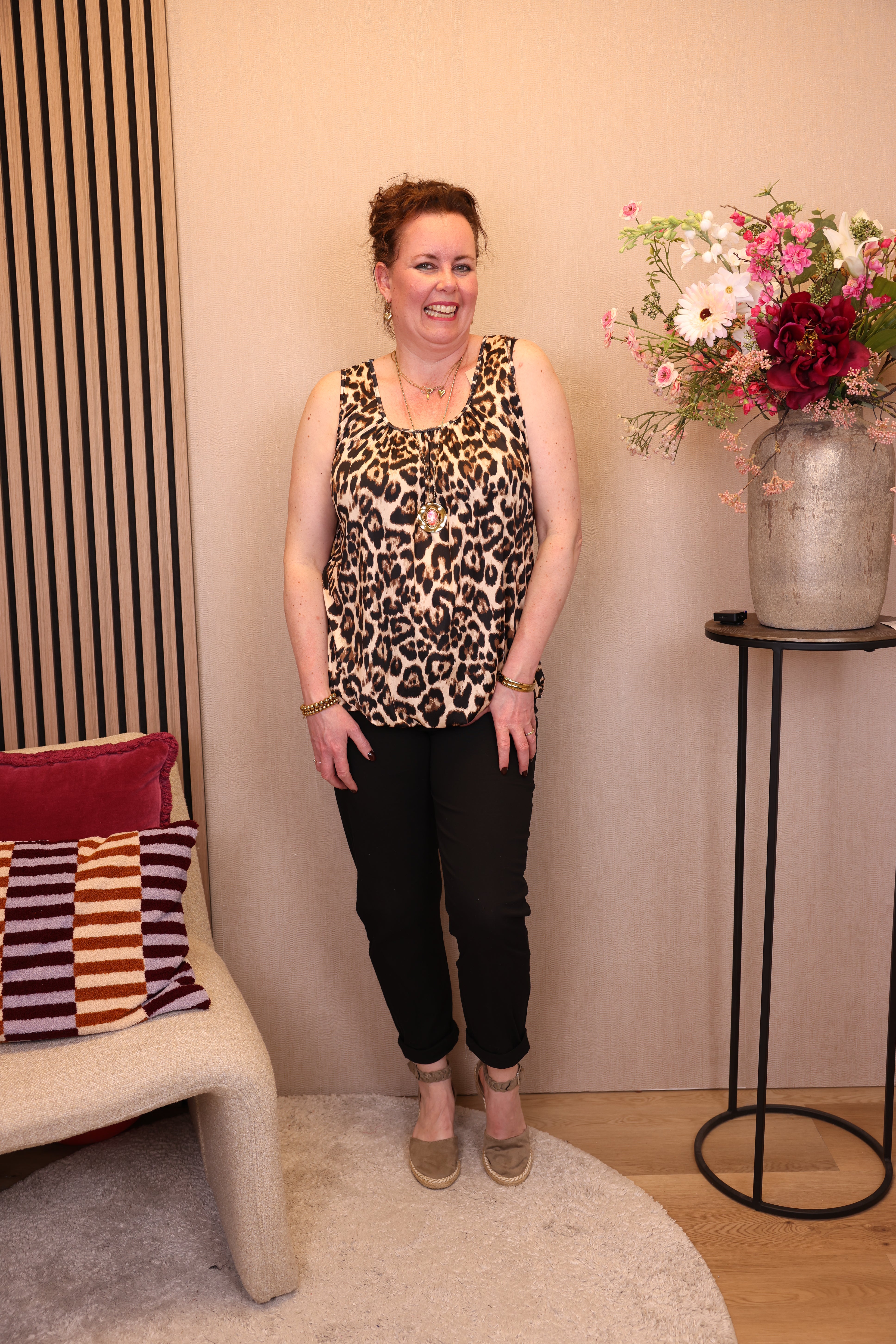 Anne | Stretch broek zwart