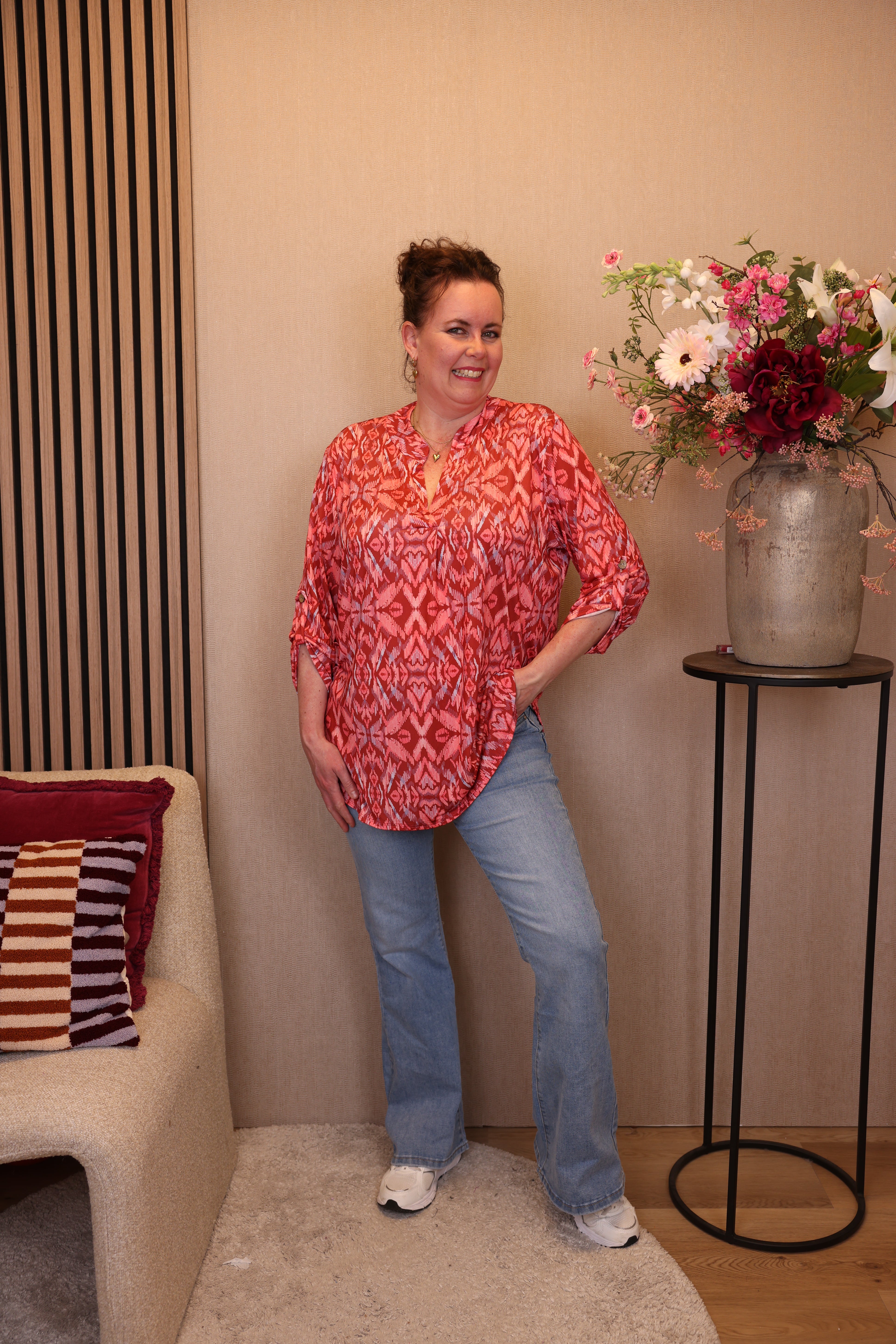 Tara | Blouse roze