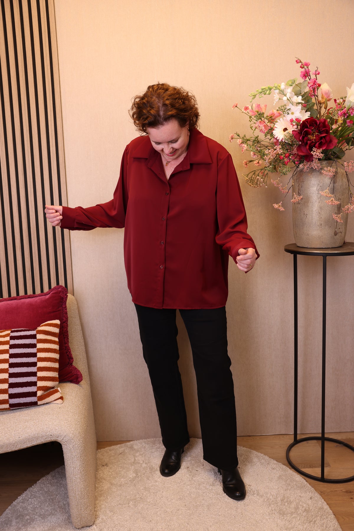 Satine | Blouse bordeaux