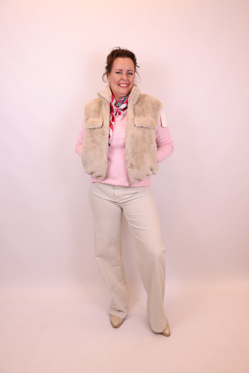 Fem | Gilet beige