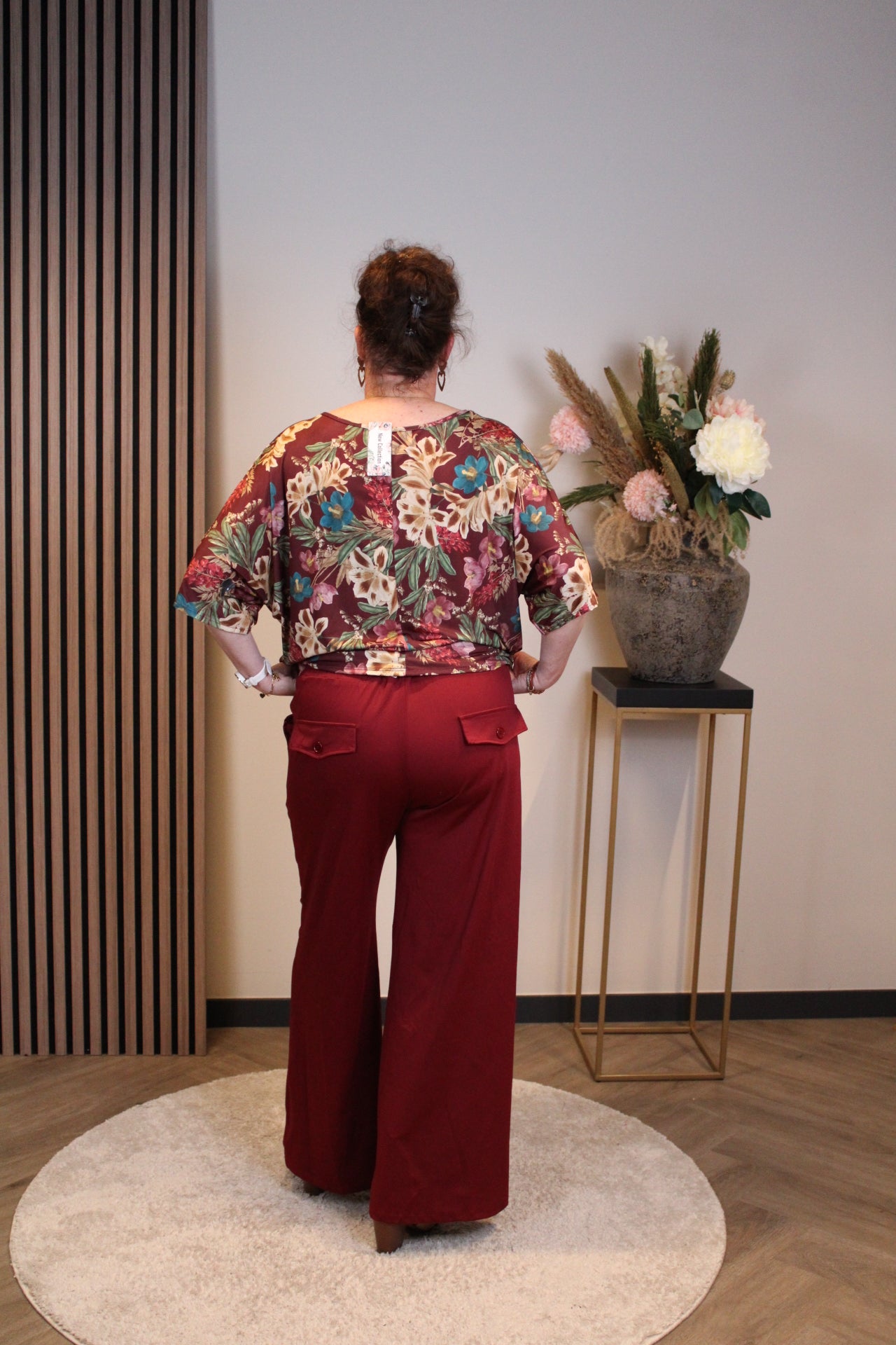 Kiki | Broek bordeaux 40 t/m 44