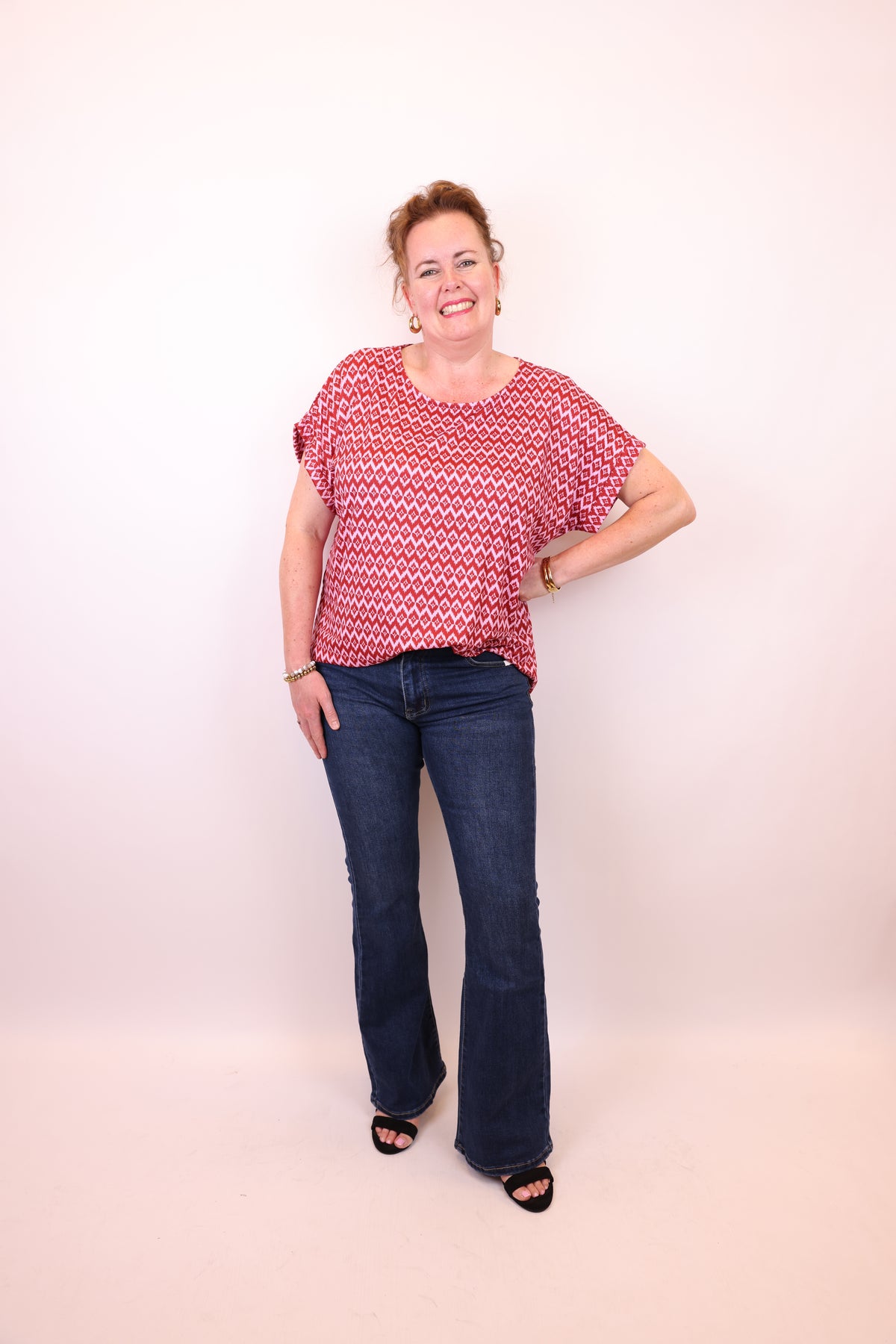 Judy blauw | Flared Jeans 38 - 48