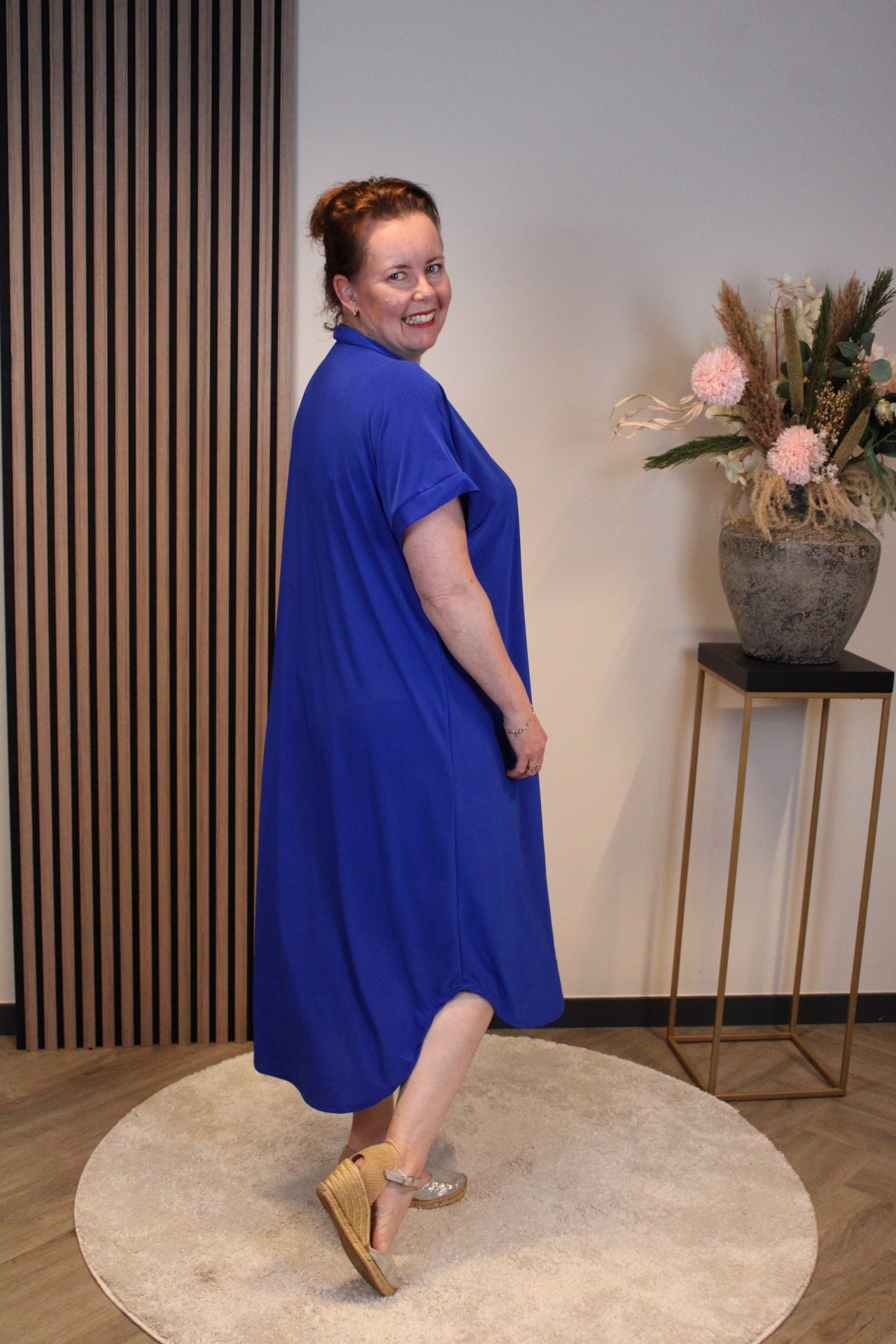 Vero | Jurk blauw 50 t/m 54
