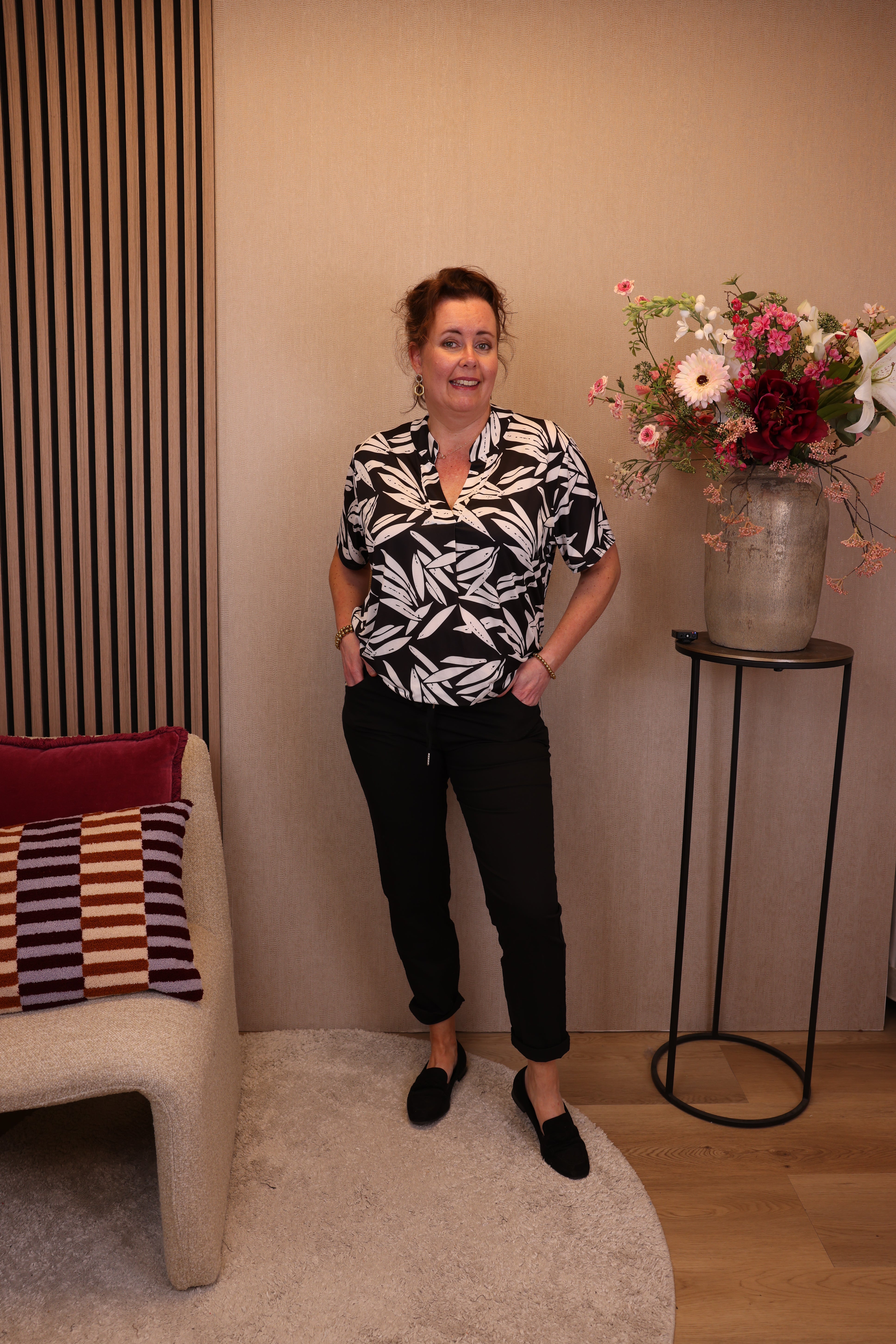 Tessa | Stretch broek zwart