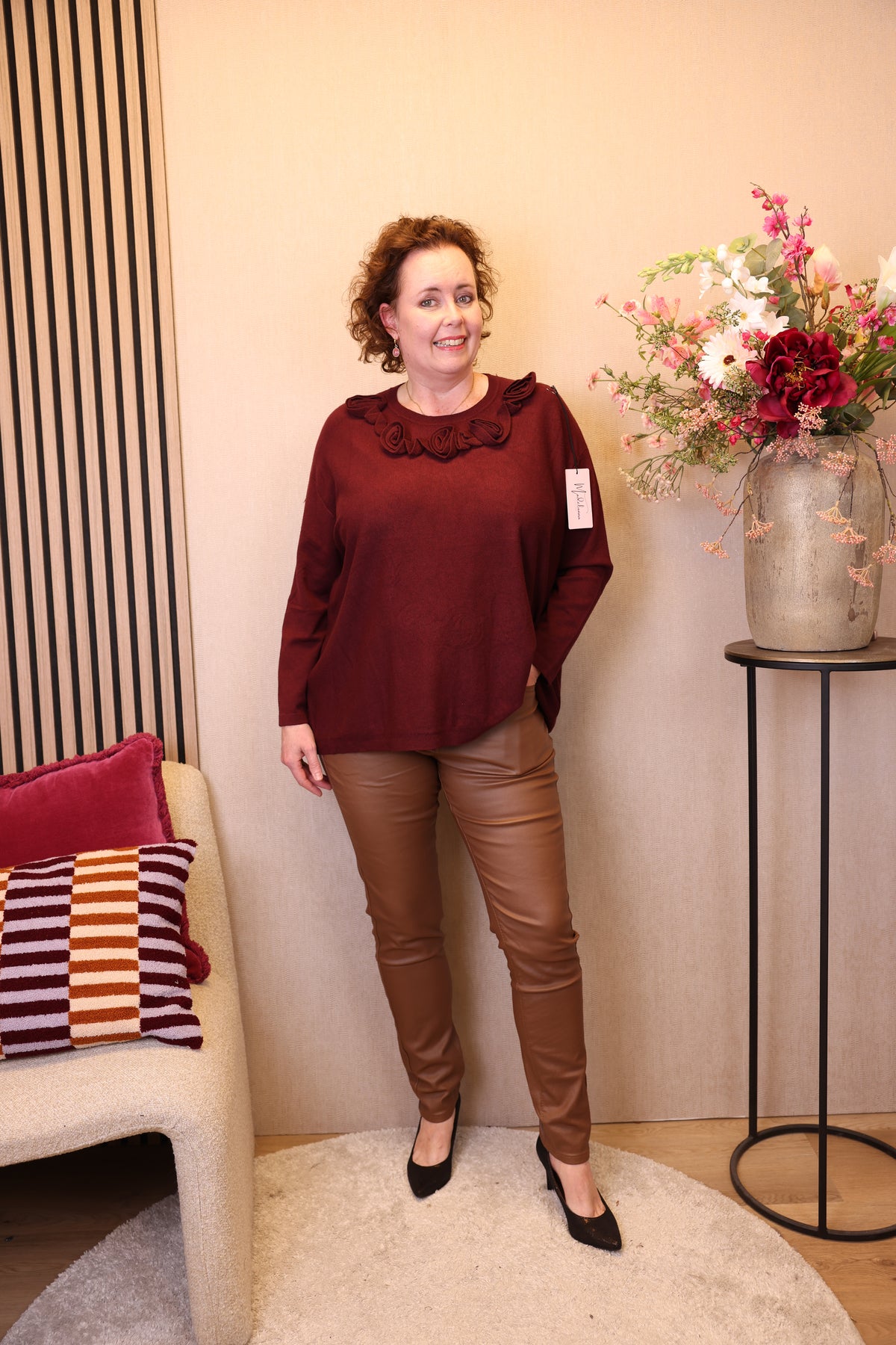 Monica | Trui bordeaux