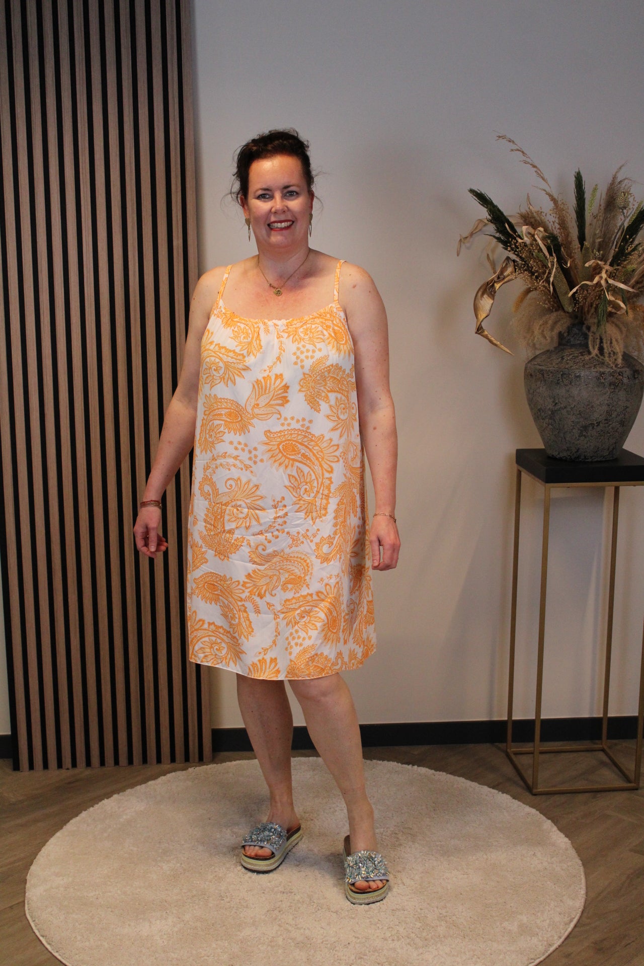 Olivia | Jurk oranje 38 t/m 46