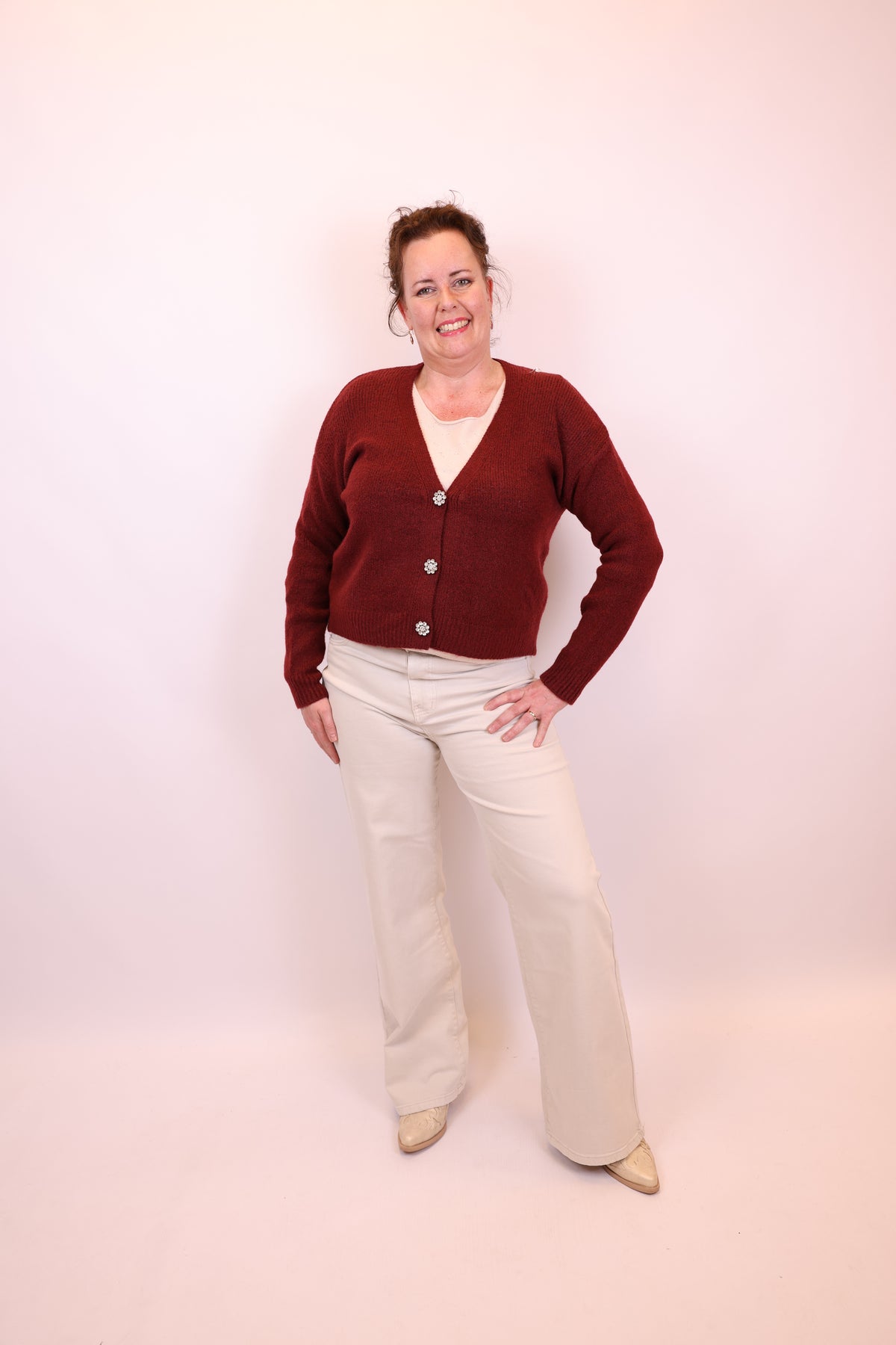 Yara | Vest bordeaux