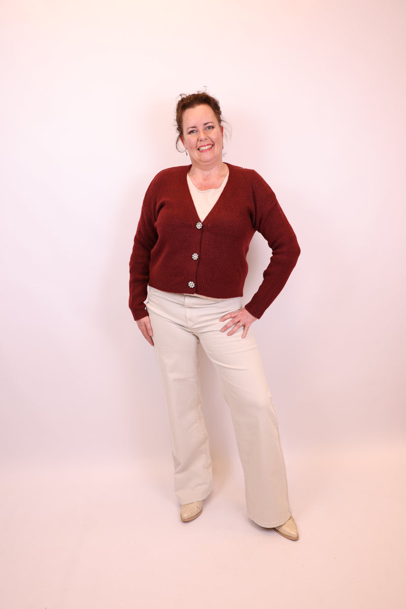 Yara | Vest bordeaux