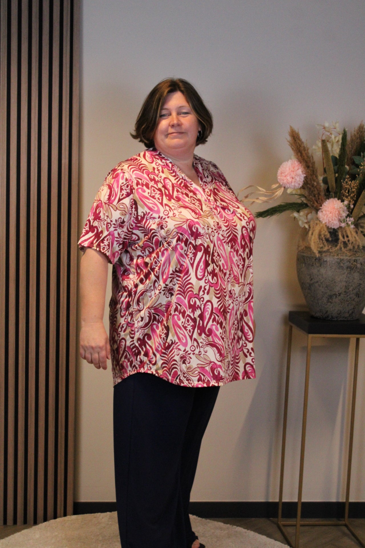 Bibi | Blouse korte mouw 52 t/m 58