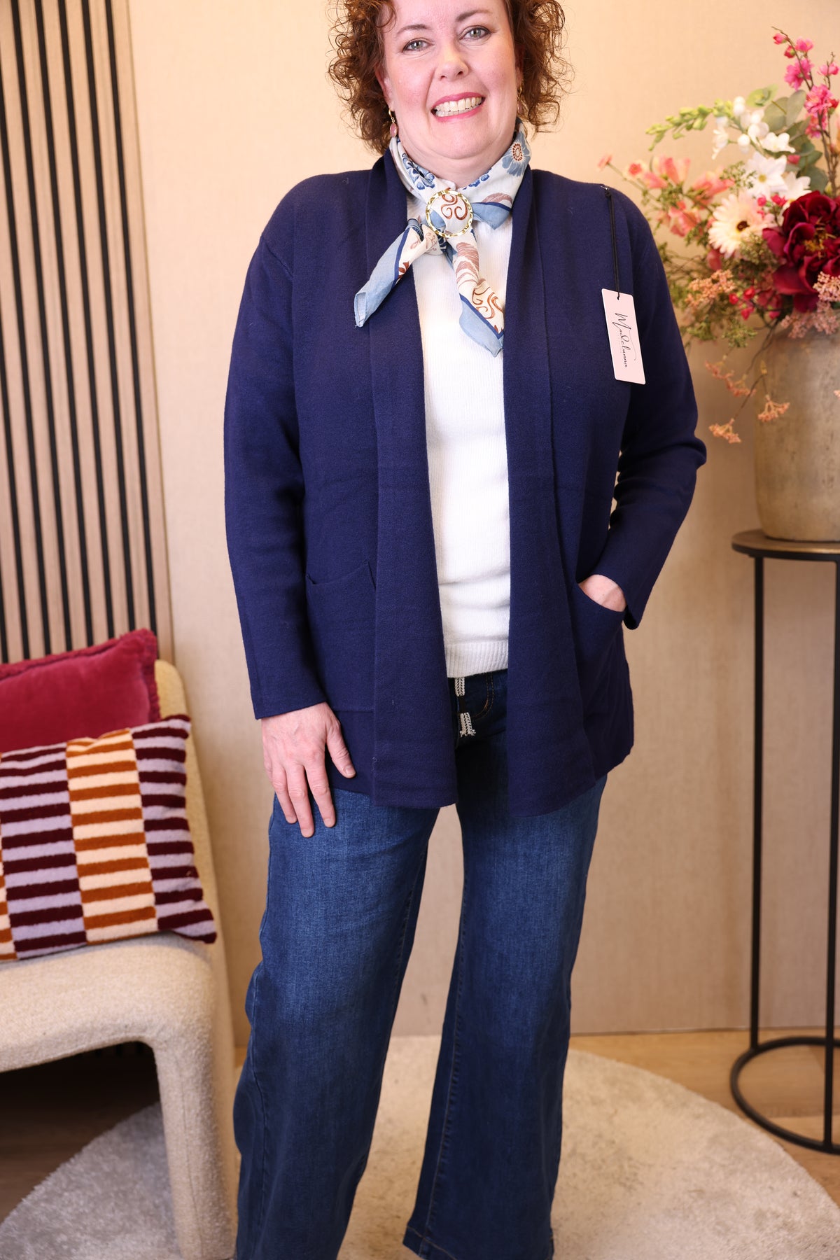Livia | Vest navy