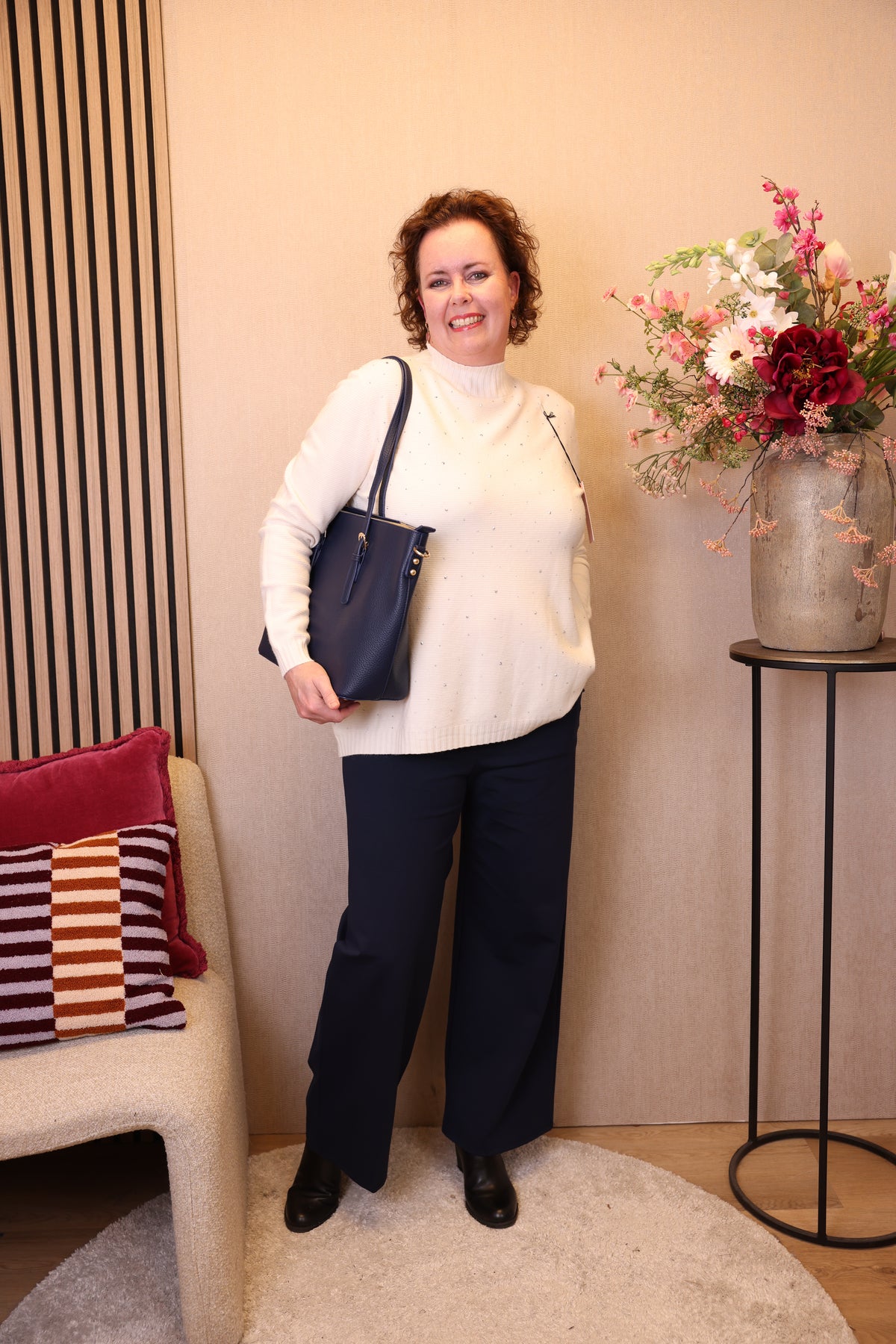 Anne | Trui wit/beige