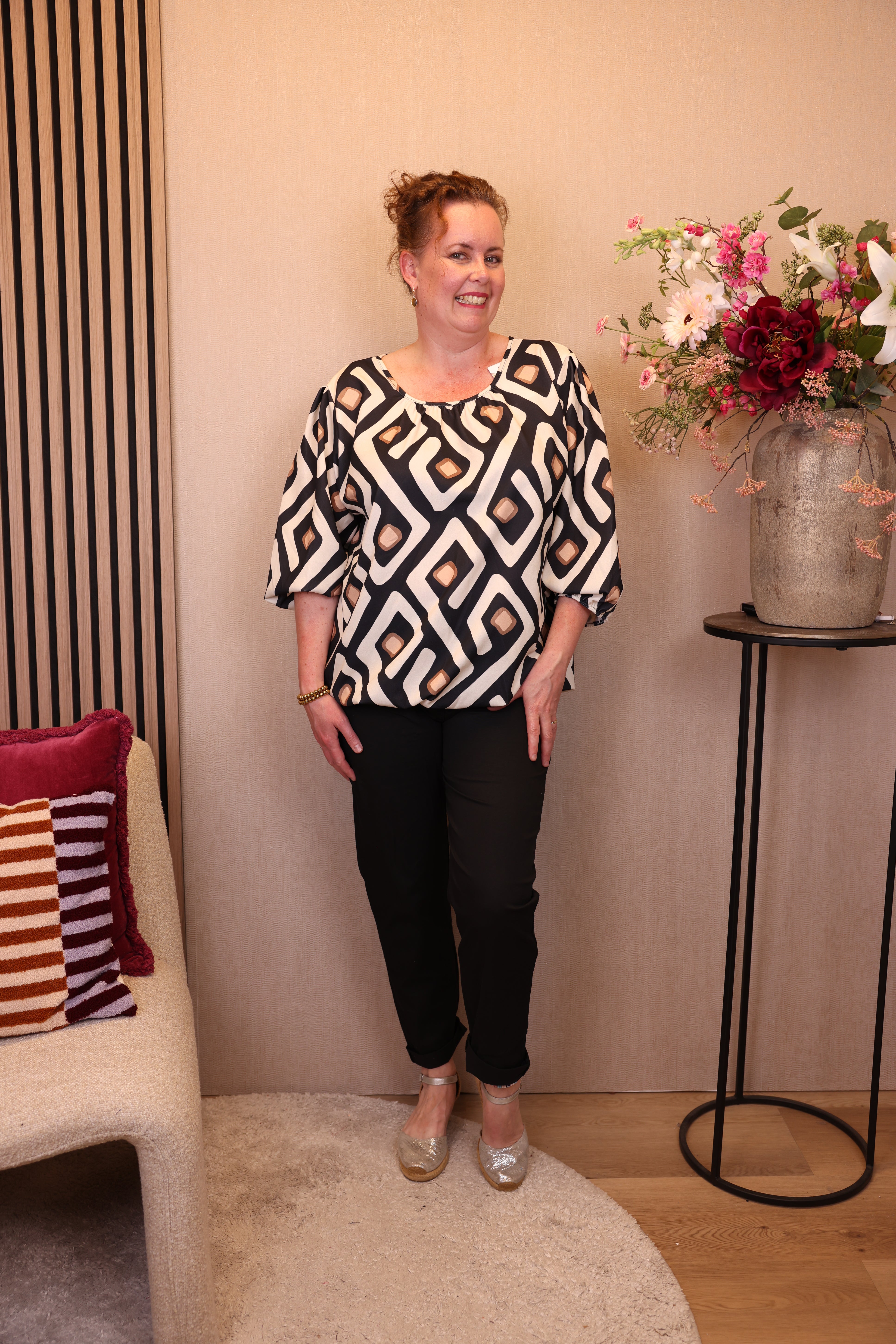Pleun | Ballon top zwart
