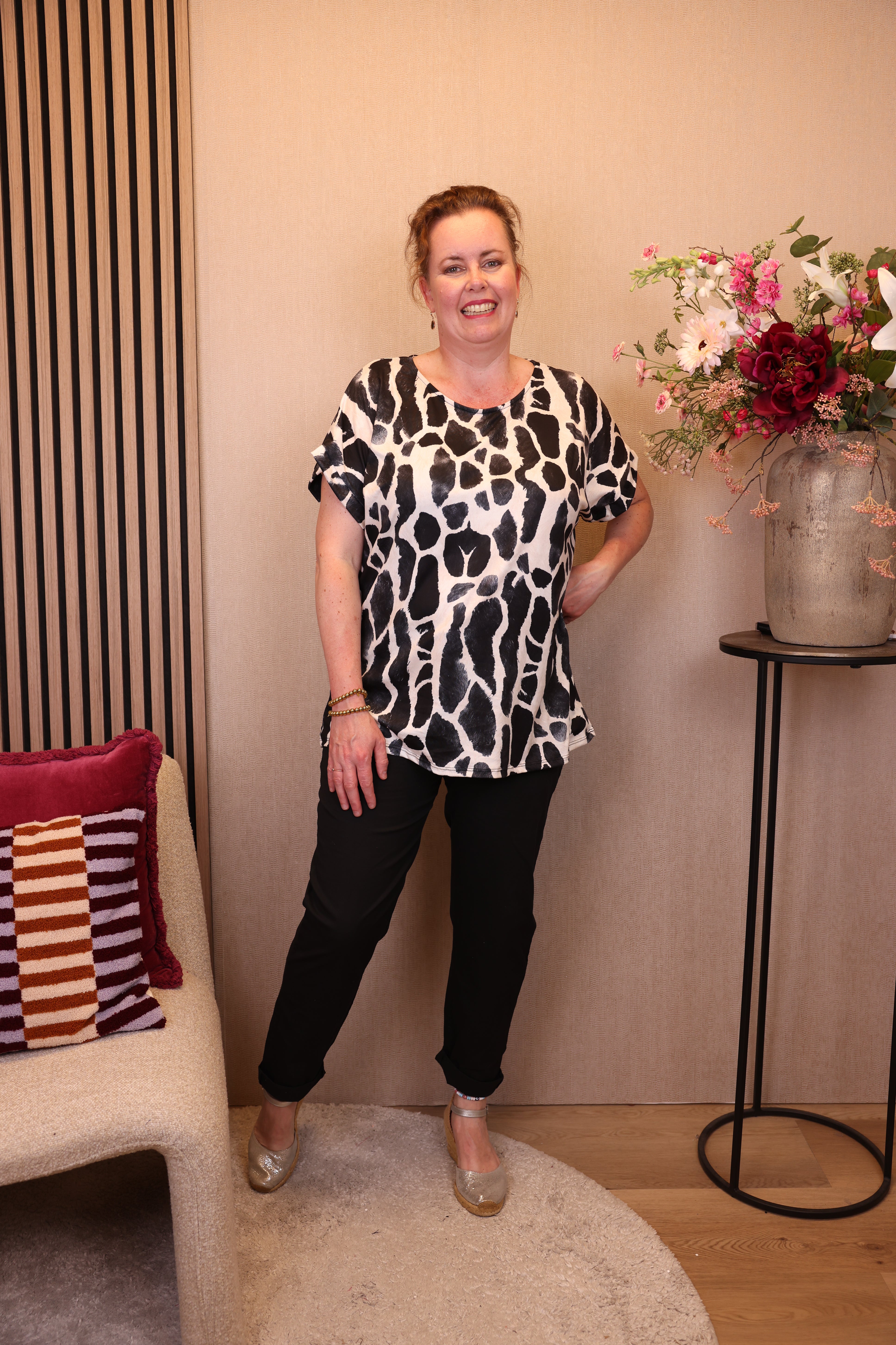 Ineke | Top zwart viscose