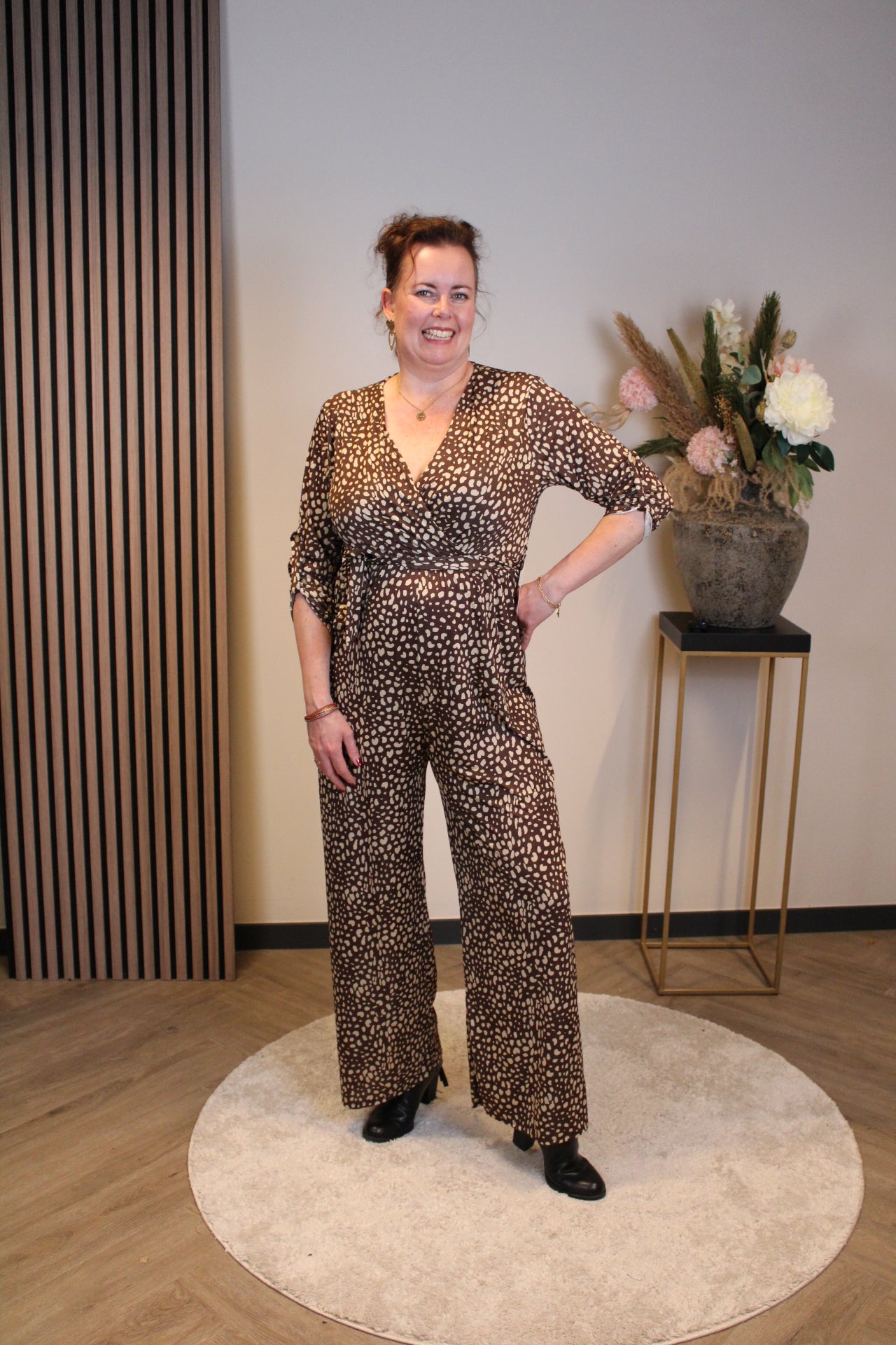 Kaylee | Jumpsuit bruin 38 t/m 42