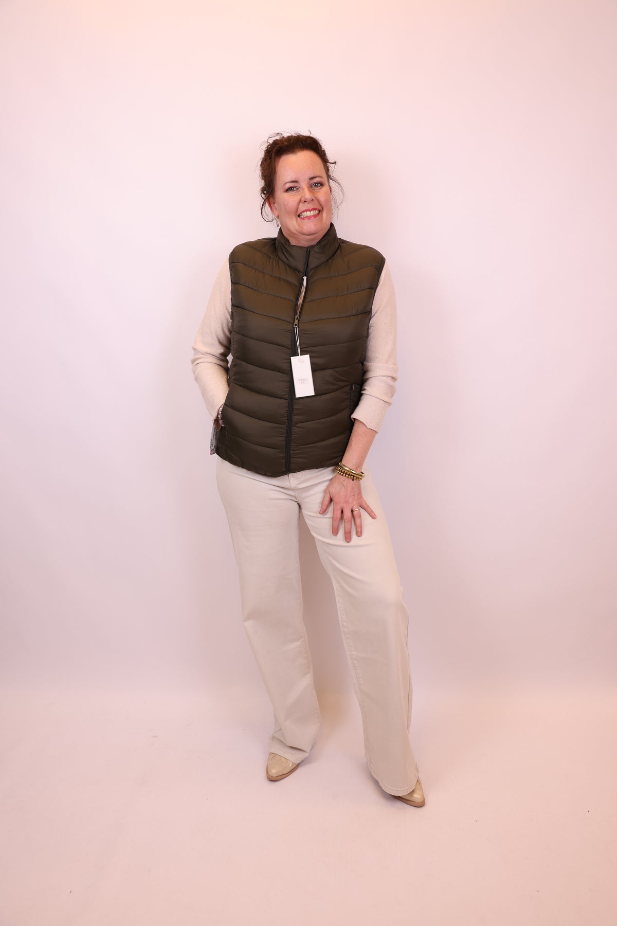 Genke | Bodywarmer groen