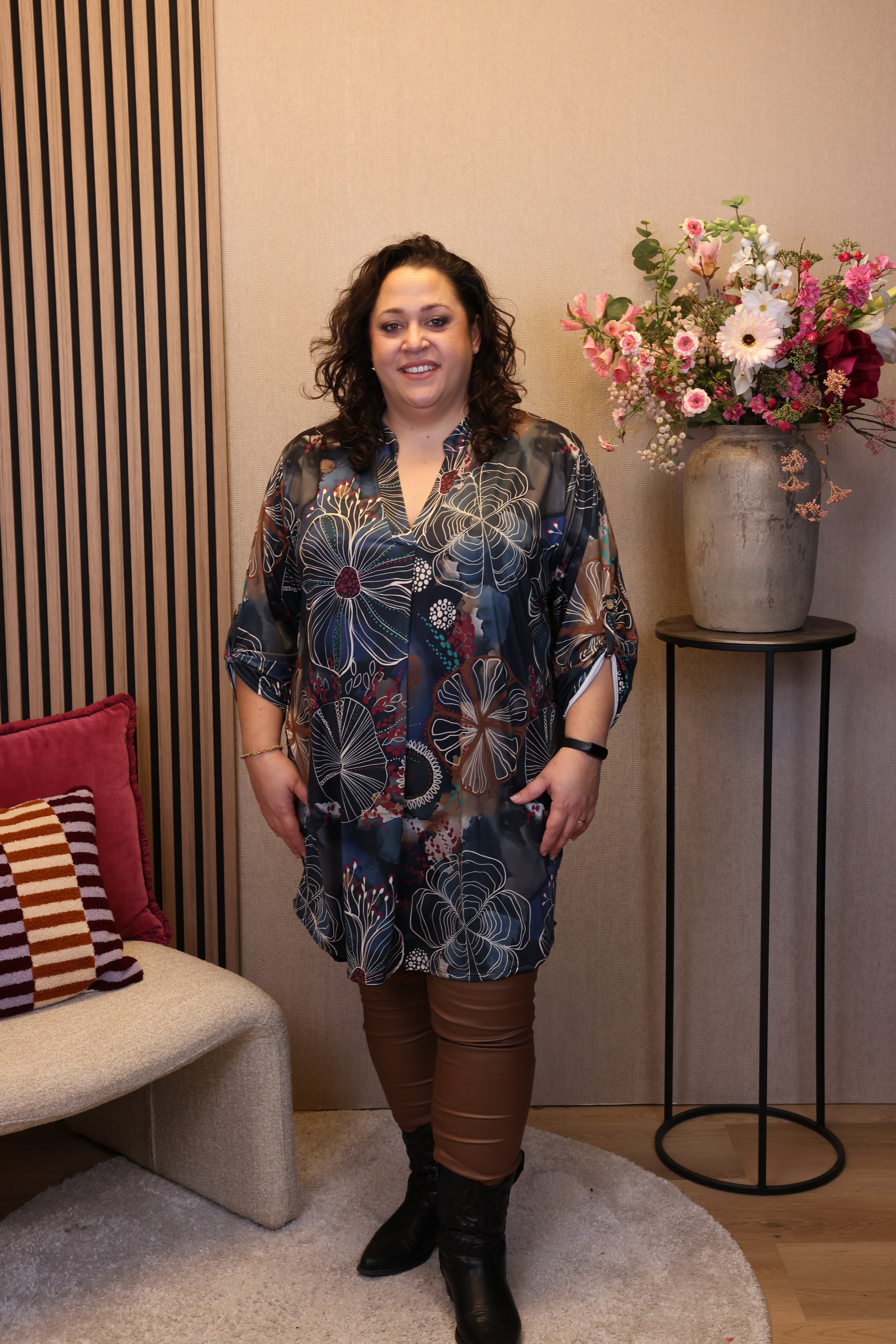Ingrid | Tuniek blauw