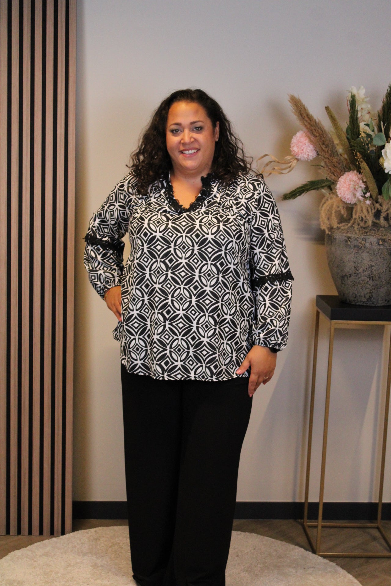 Rina | Blouse zwart