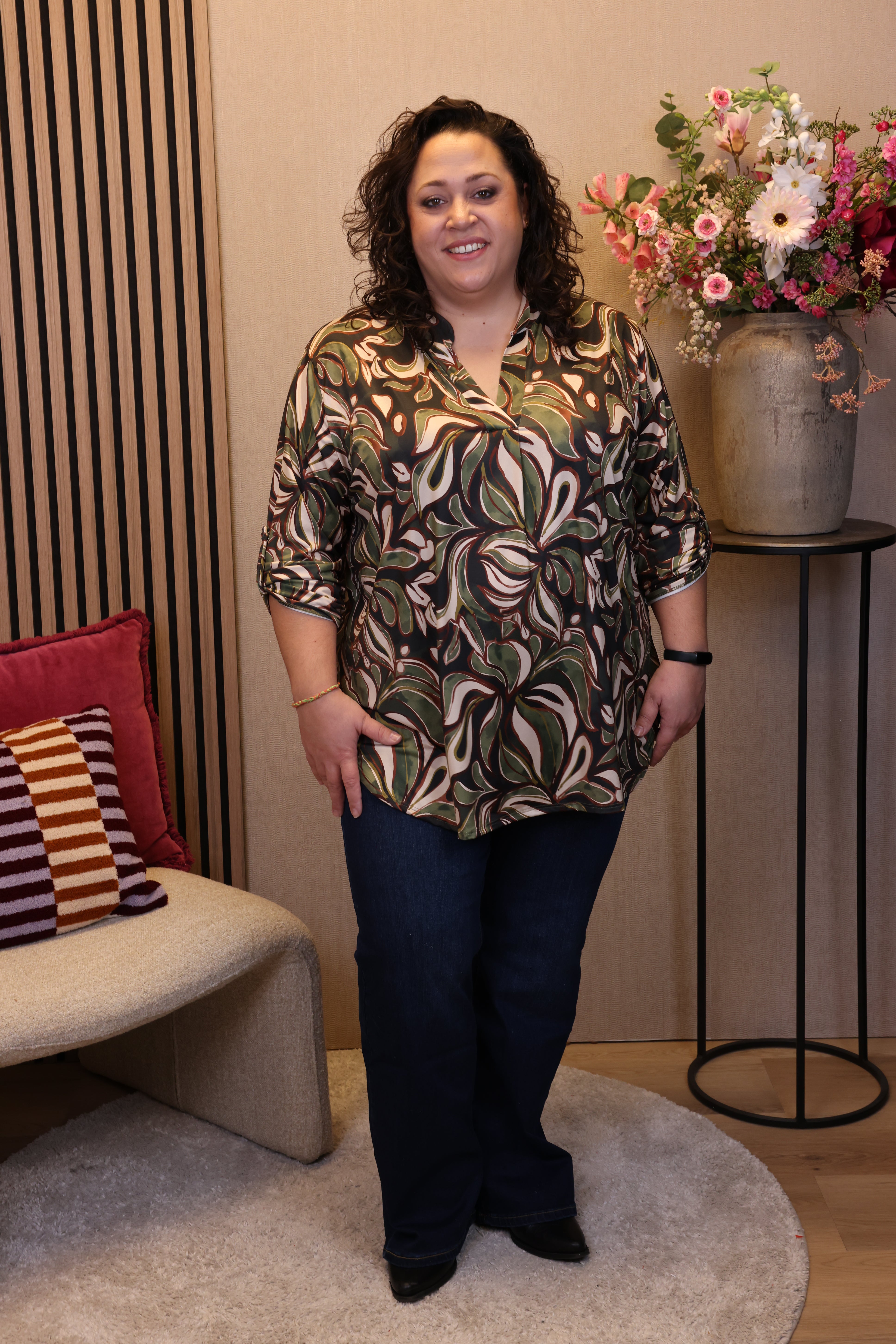 Nikki | Blouse groen