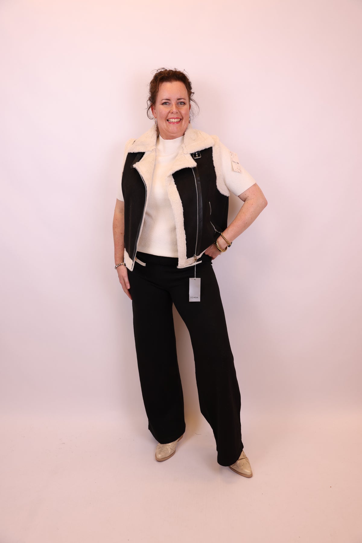 Bente | Gilet zwart