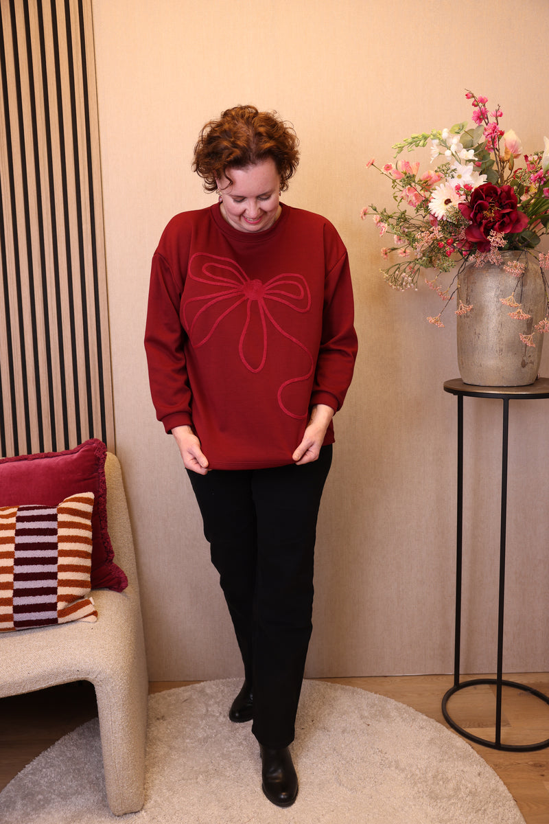 Nelleke | Trui bordeaux